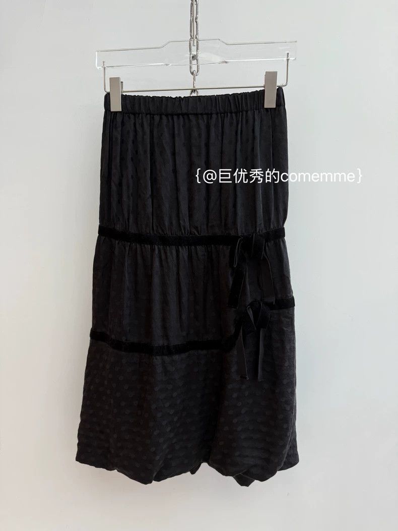 Comme des Garcons Comme Des Garcons size XS Black polka-dot section flower b Size 24" / US 00 / IT 34 - 1 Thumbnail