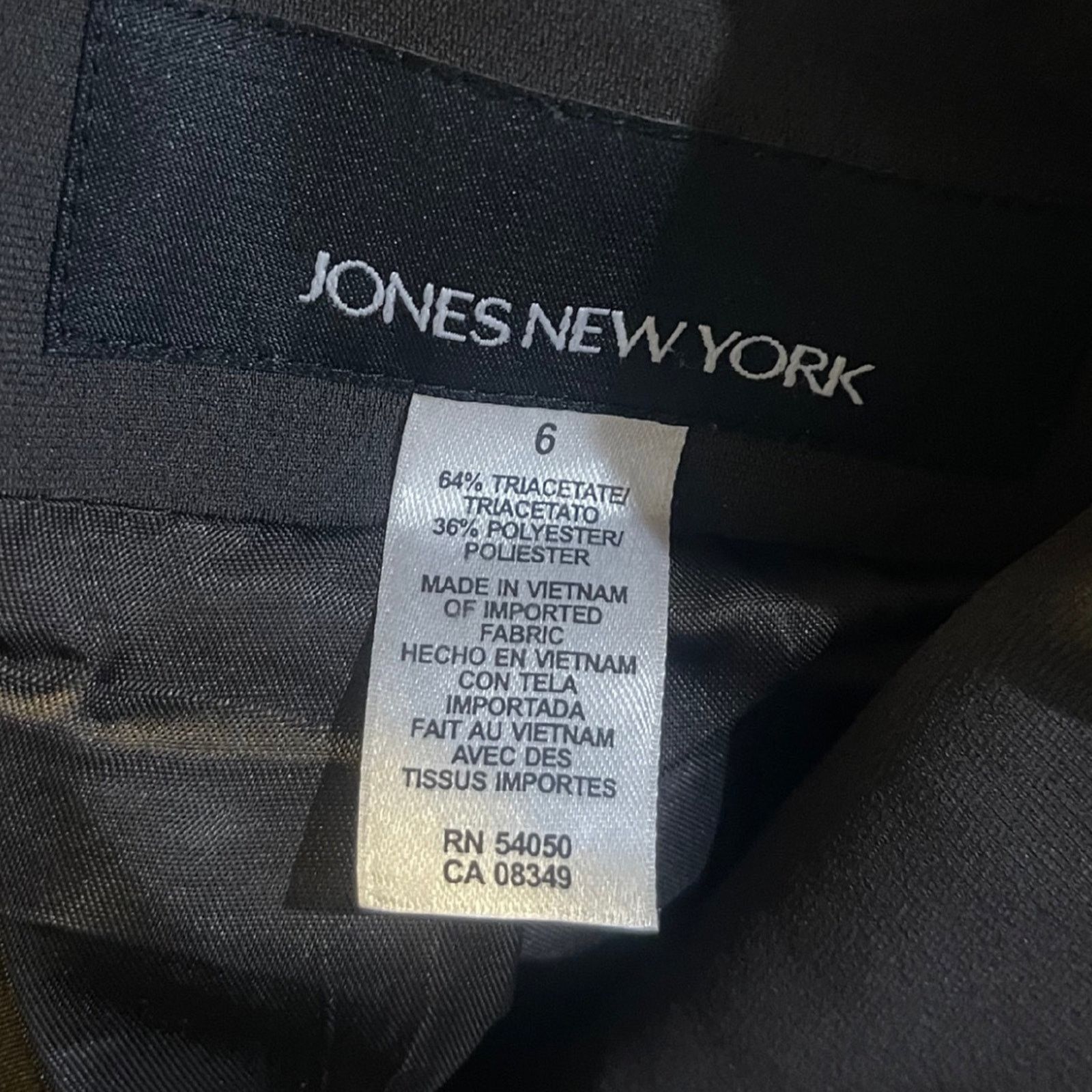 Jones New York Brown One button Blazer Jacket 6 Career Office Professional Size M / US 6-8 / IT 42-44 - 3 Thumbnail