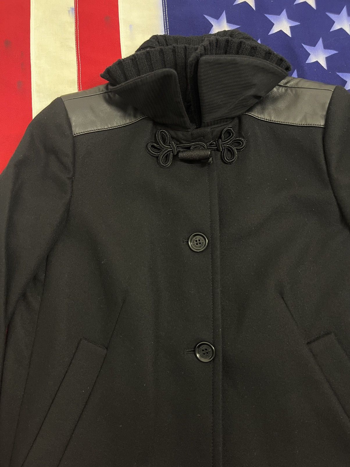 See by Chloe See By Chloé Black Wool Coat - Designer Jacket Size M / US 6-8 / IT 42-44 - 5 Thumbnail