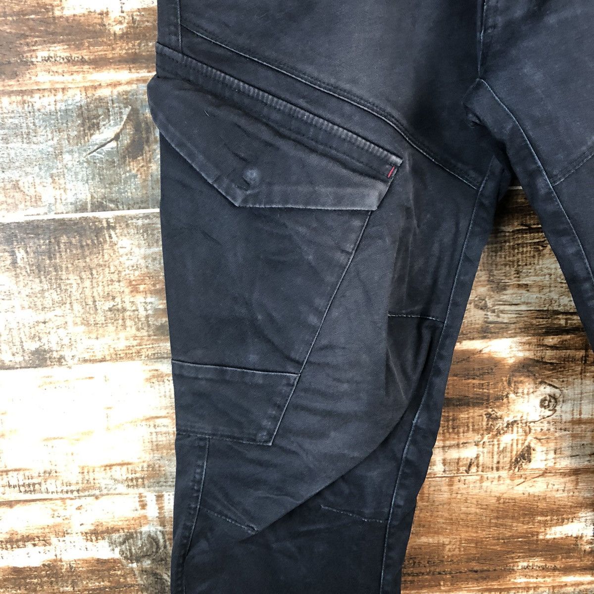 Japanese Brand DL Genba Dark Blue Cargo Multipocket Pants #C716 Size US 28 / EU 44 - 6 Thumbnail