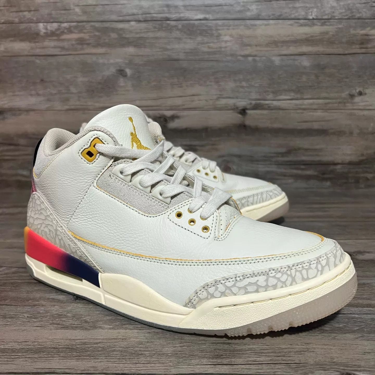 Nike J Balvin x Air Jordan 3 Sunset AJ3 Smile 43 97 New Size US 9.5 / EU 42-43 - 2 Thumbnail