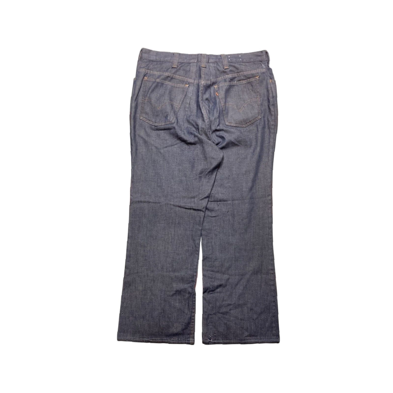 Levi's VINTAGE Levi’s 546 Orange Tab Bootcut Jeans 38x29 Men Dark Denim Big E 1970s Size US 38 / EU 54 - 1 Thumbnail