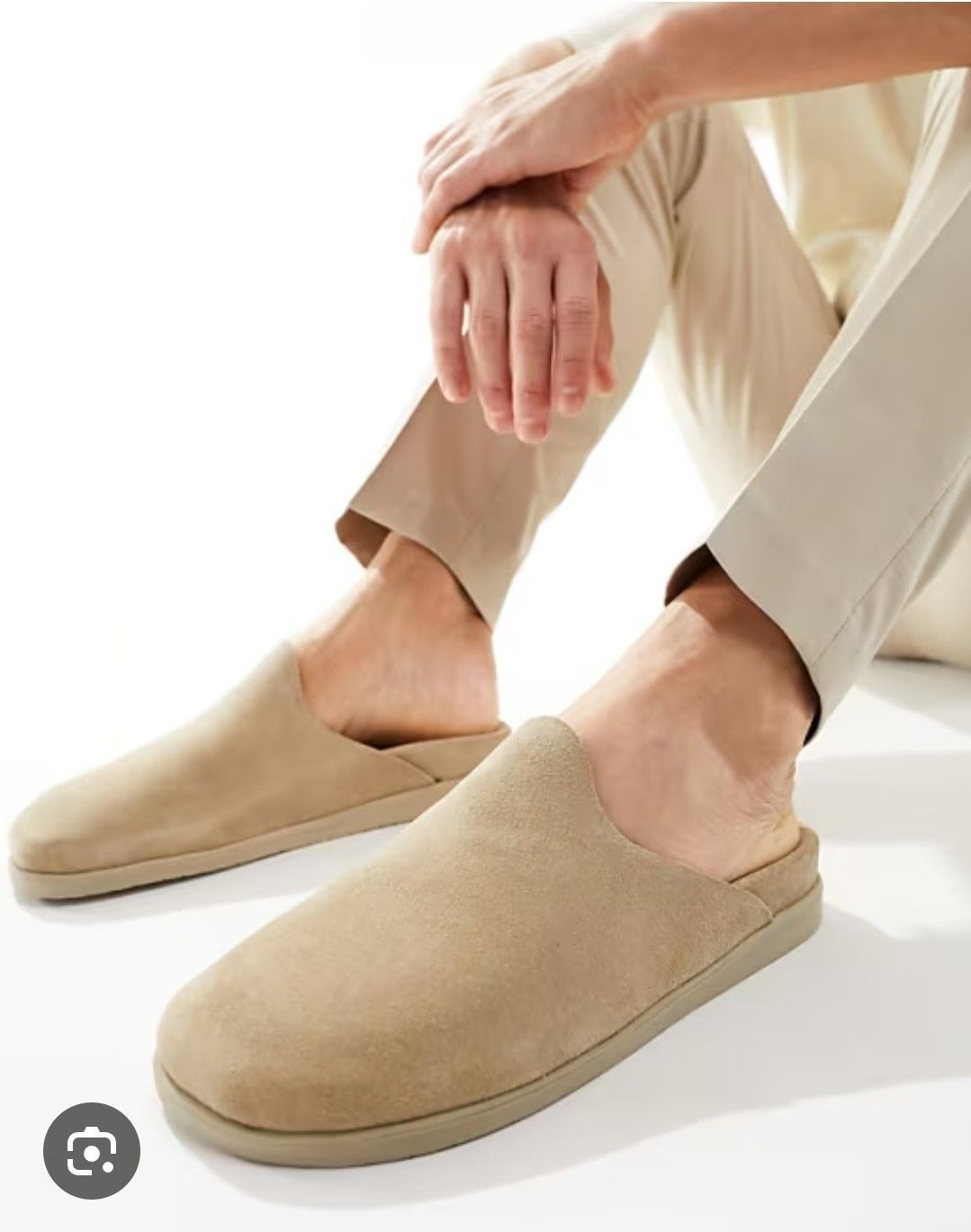 Vince Vince Decker Mens Slip On Decker Suede Mules/ Camel Size 11 Size US 11 / EU 44 - 1 Thumbnail