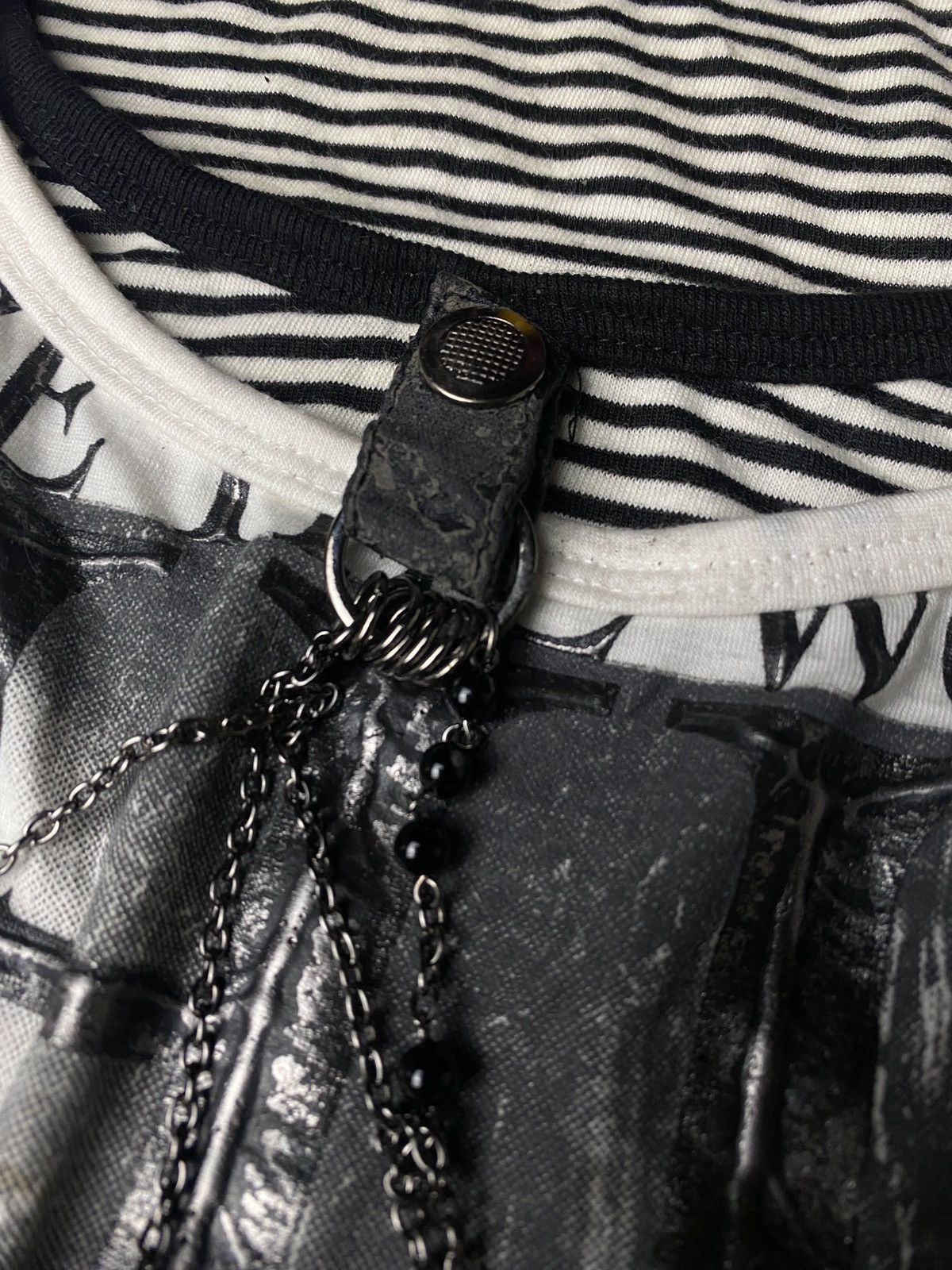 If Six Was Nine 2000's In The Attic DoubleLayer Necklace Vkei Poem LS Size US M / EU 48-50 / 2 - 4 Thumbnail