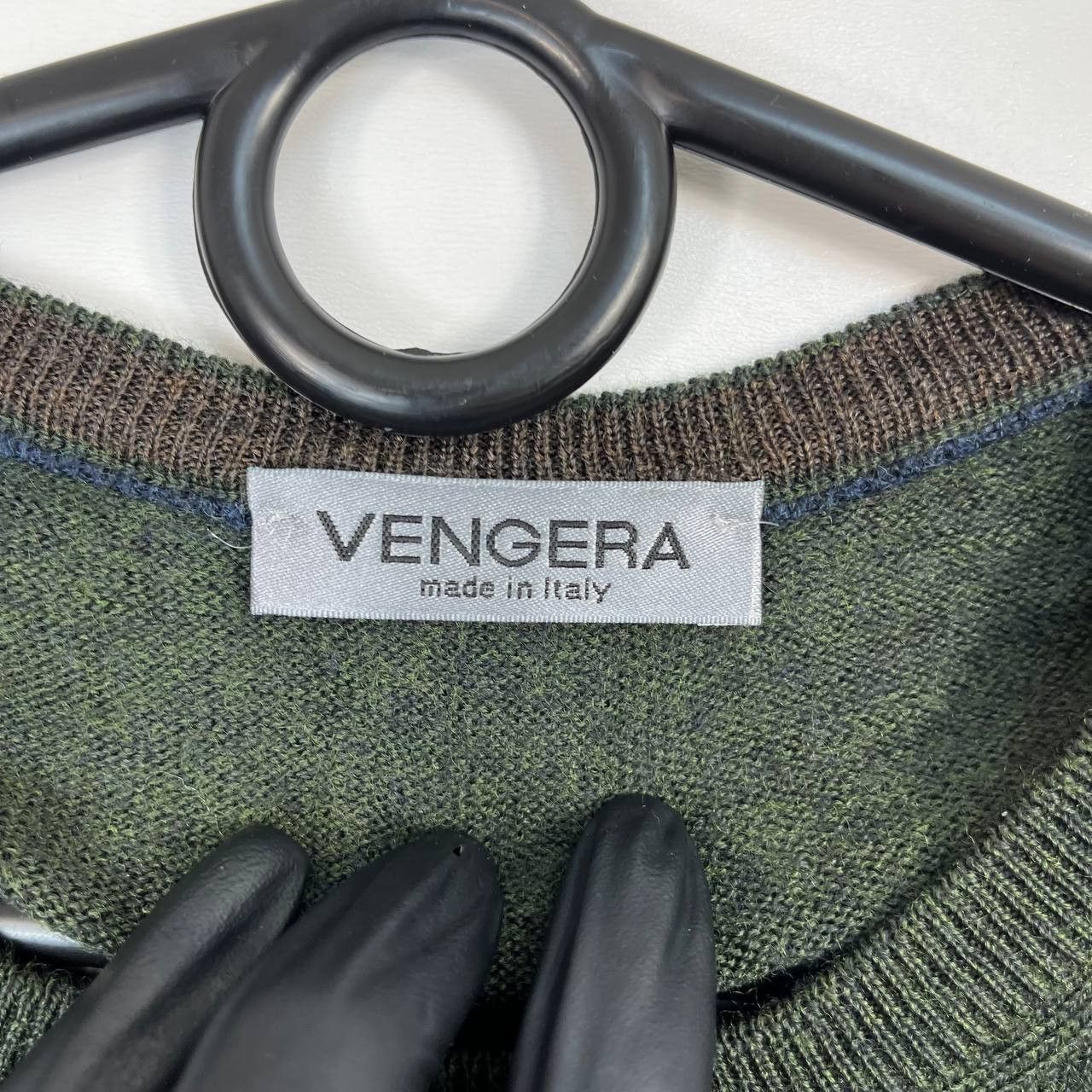 Other Vengera Mens Sweater Green Crew Neck Knit Size 50 Size US L / EU 52-54 / 3 - 3 Thumbnail