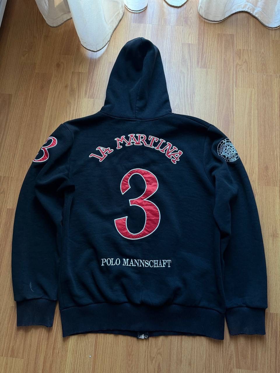 La Martina Vintage Porshe La Martina Black Zip Hoodie Sweatshirt Size US XL / EU 56 / 4 - 18 Thumbnail