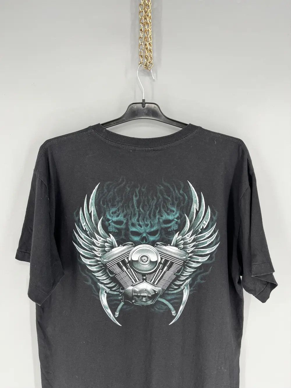 Band Tees × Vintage Vintage Bay Biker Ride With Pride Motobike Chopper Wild Size US L / EU 52-54 / 3 - 9 Thumbnail