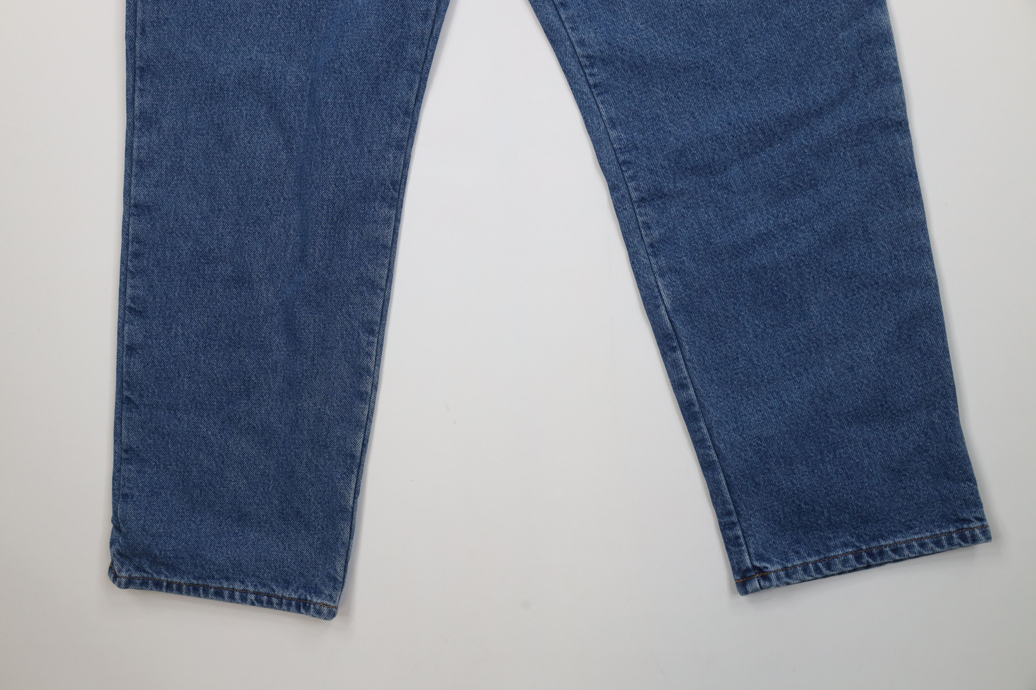 L.L. Bean Vintage 90s Y2K LL Bean Lined Straight Leg Jeans Blue Size US 36 / EU 52 - 5 Thumbnail