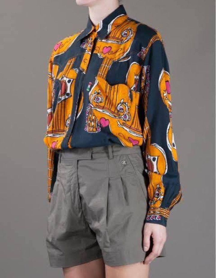Moschino × Vintage Vintage Rare Moschino Picasso Guitar printed Size US L / EU 52-54 / 3 - 10 Thumbnail