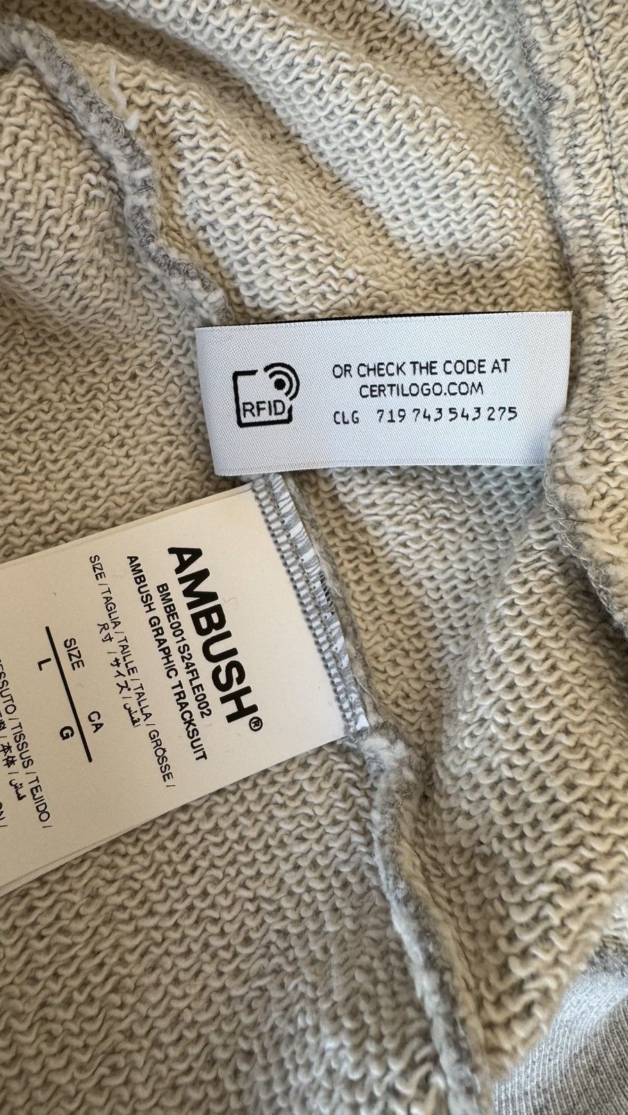 Ambush Design Ambush sweatshirt new with tags L XL grey Size US L / EU 52-54 / 3 - 15 Thumbnail