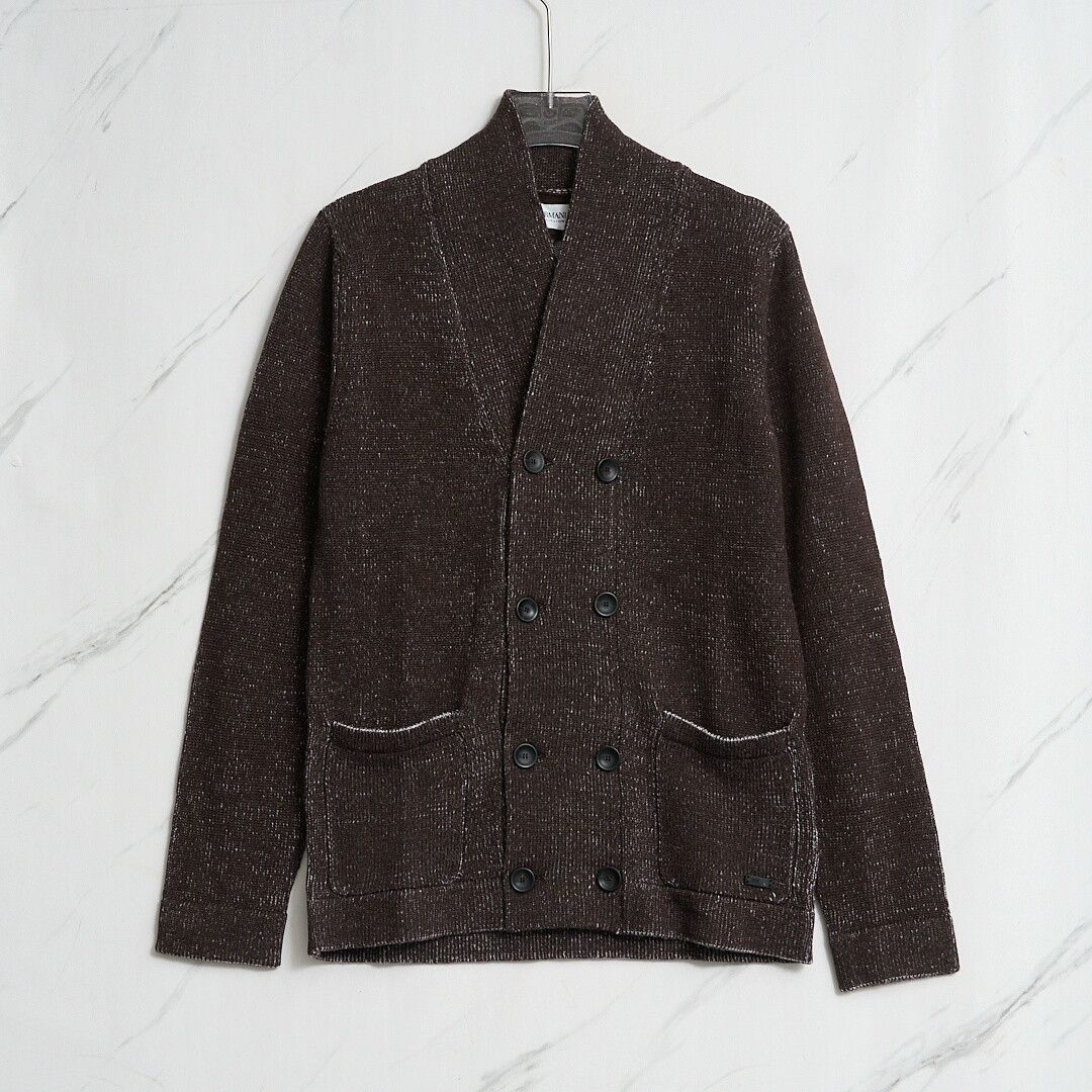Armani Collezioni Armani Collezioni Men's Vintage Knit Cardigan Size US L / EU 52-54 / 3 - 1 Thumbnail