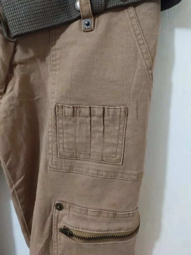 Japanese Brand Cecill McBee Multipocket Tactical Military Bondage Pants Size 27" / US 4 / IT 40 - 6 Thumbnail