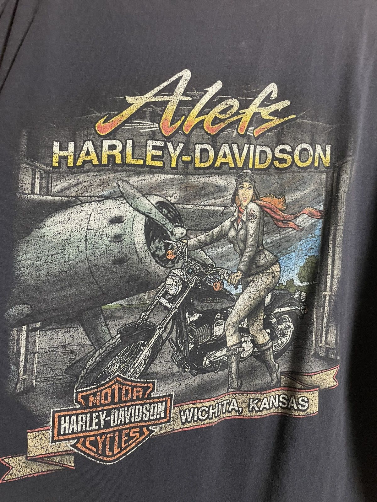 Harley Davidson × Vintage Vintage Harley Davidson Tee Size US XL / EU 56 / 4 - 4 Thumbnail