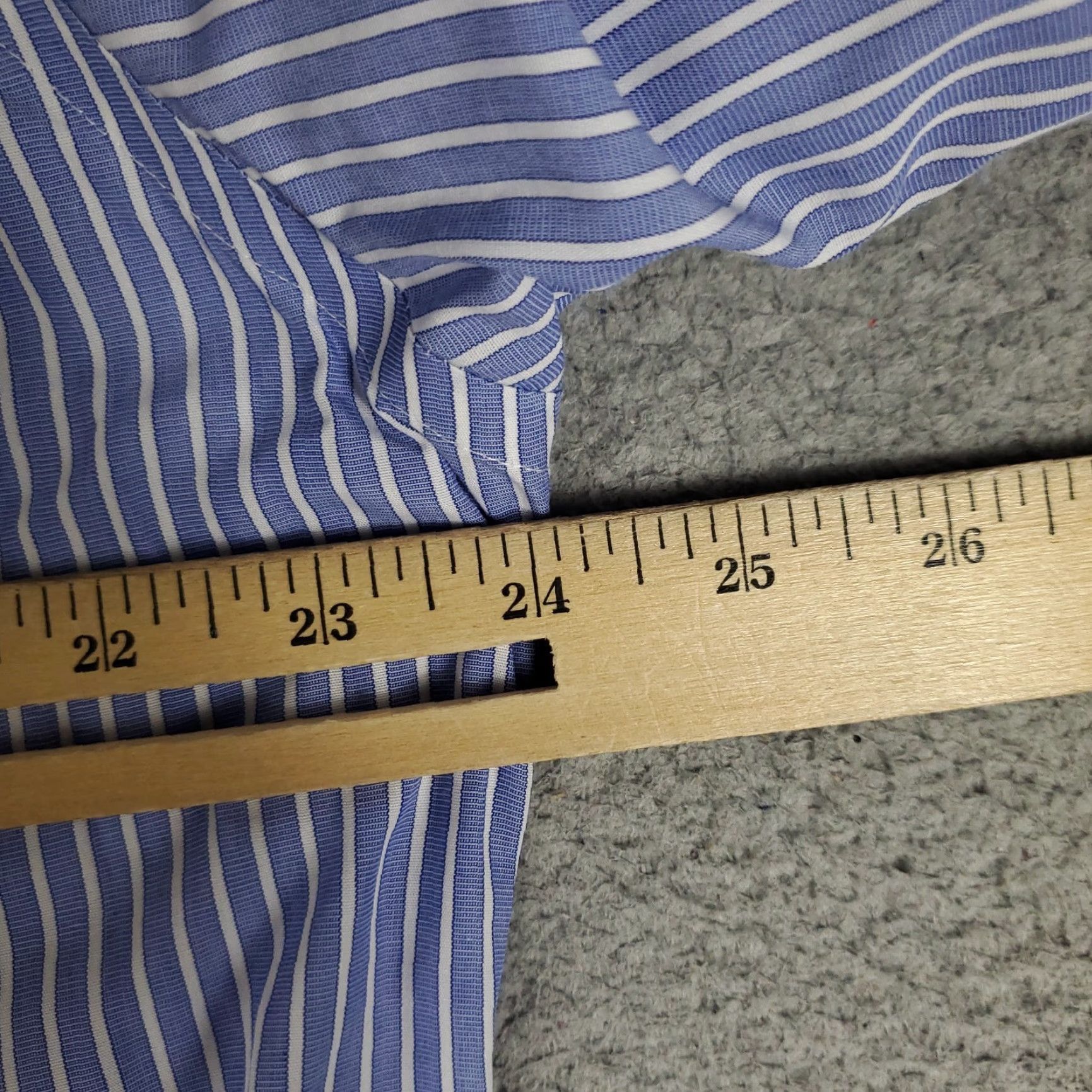 Brooks Brothers Brooks Brothers Shirt Mens 15 Blue Striped Regent Dress Button Up Long Sleeve Regular Cotton Size 40R - 7 Thumbnail
