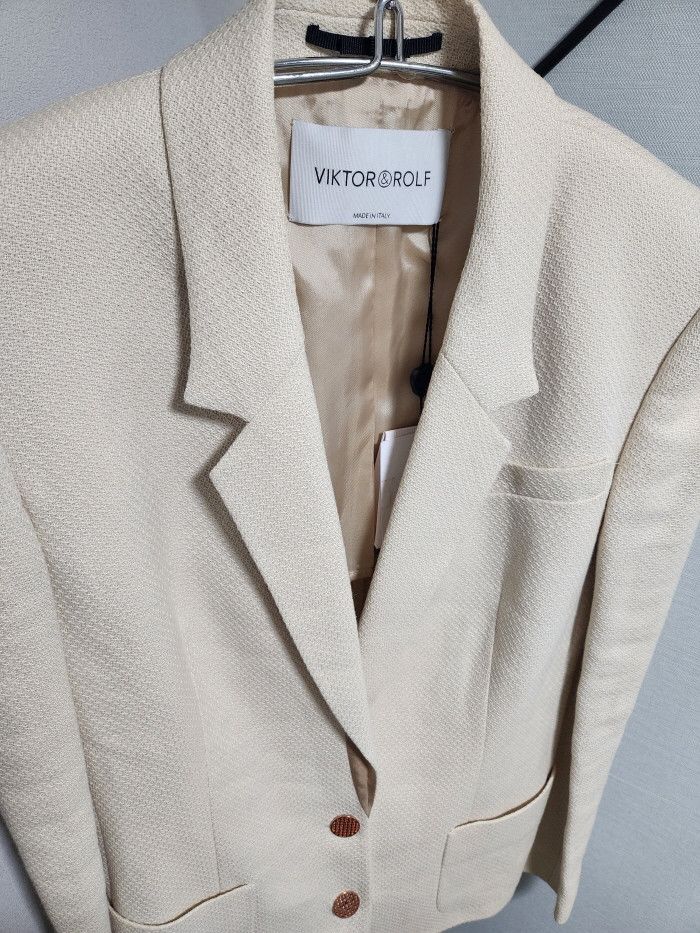 Viktor & Rolf VIKTOR & ROLF 투버튼 cupro 블레이져 Size M / US 6-8 / IT 42-44 - 5 Thumbnail