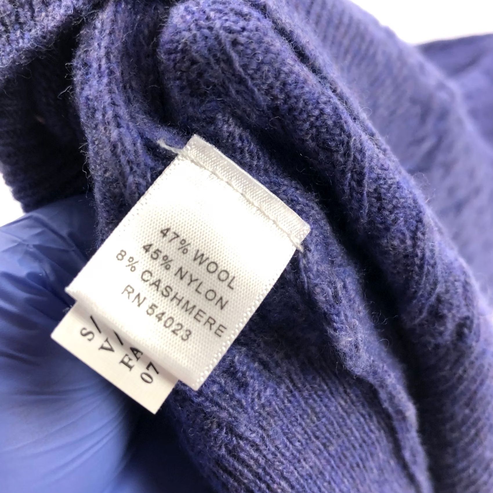 Brooks Brothers Banana Republic XL Wool Cashmere Knit Pullover Sweater Purple Size L / US 10 / IT 46 - 6 Thumbnail