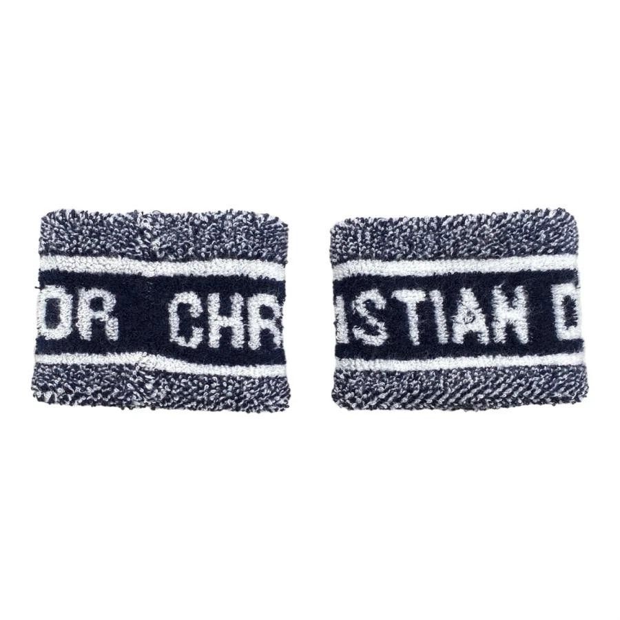 Dior Christian Dior Blue Cotton Headband and Wristband Set Size ONE SIZE - 4 Thumbnail