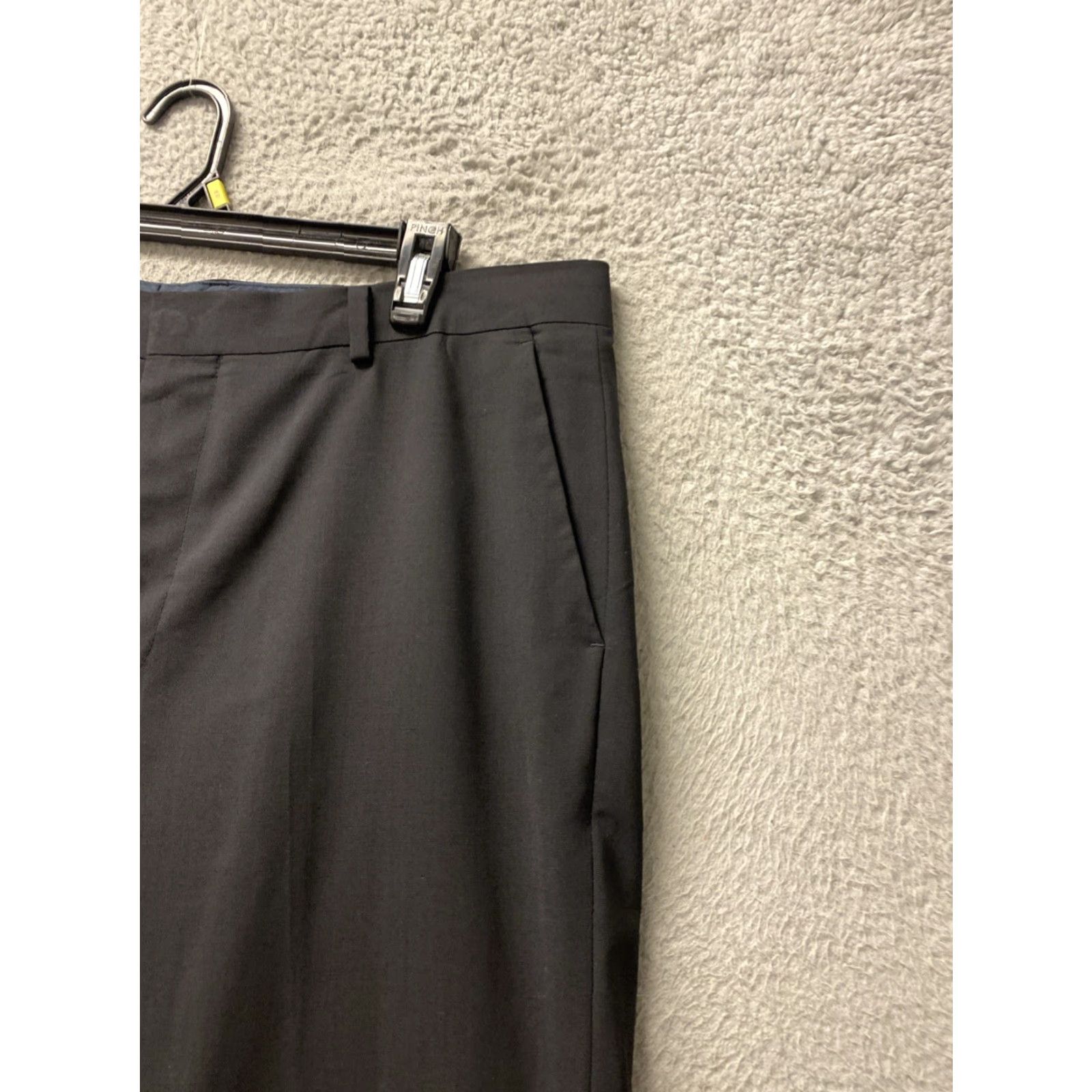 Bonobos Bonobos Dress Pants Men’s 38x32 Black Straight Fit Wool /0218 Size US 38 / EU 54 - 3 Thumbnail