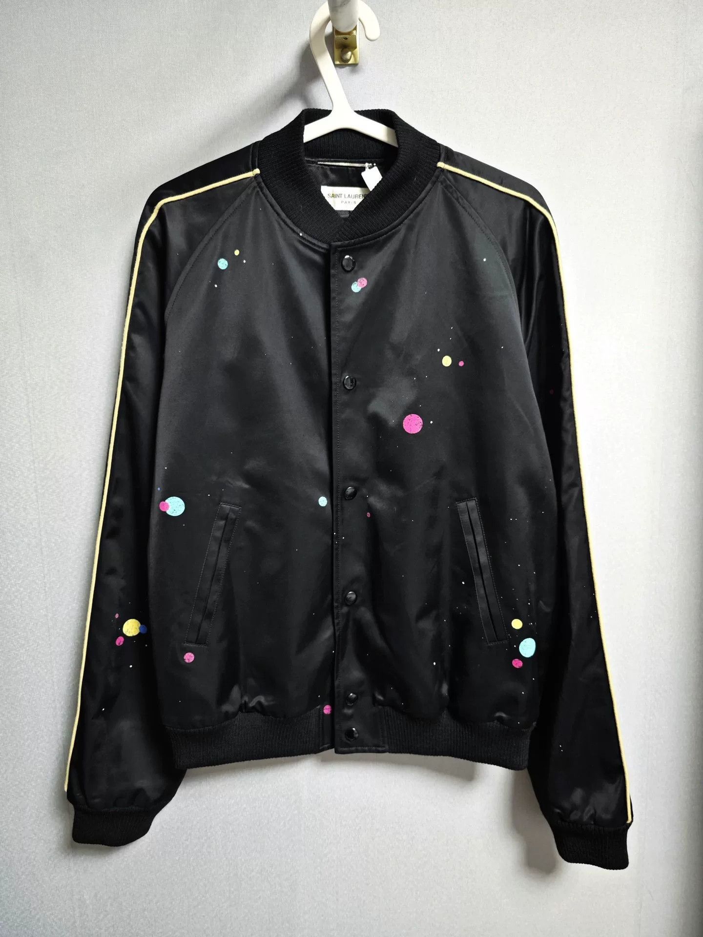 Saint Laurent Paris Saint Laurent Polka Dot Bomber Jacket Size US M / EU 48-50 / 2 - 1 Thumbnail