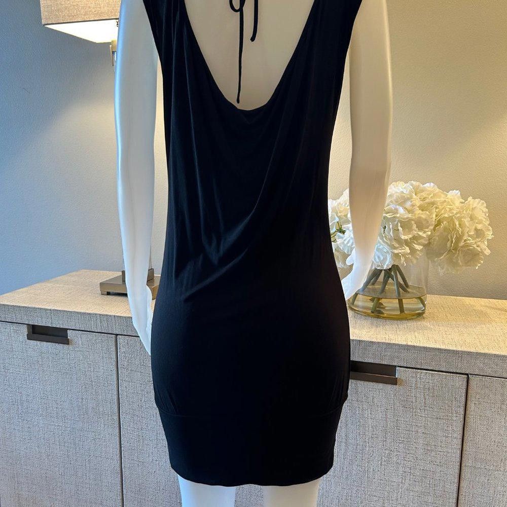 Bcbgmaxazria BCBG Maxazria Black Jersey Tunic Dress Size S / US 4 / IT 40 - 6 Thumbnail