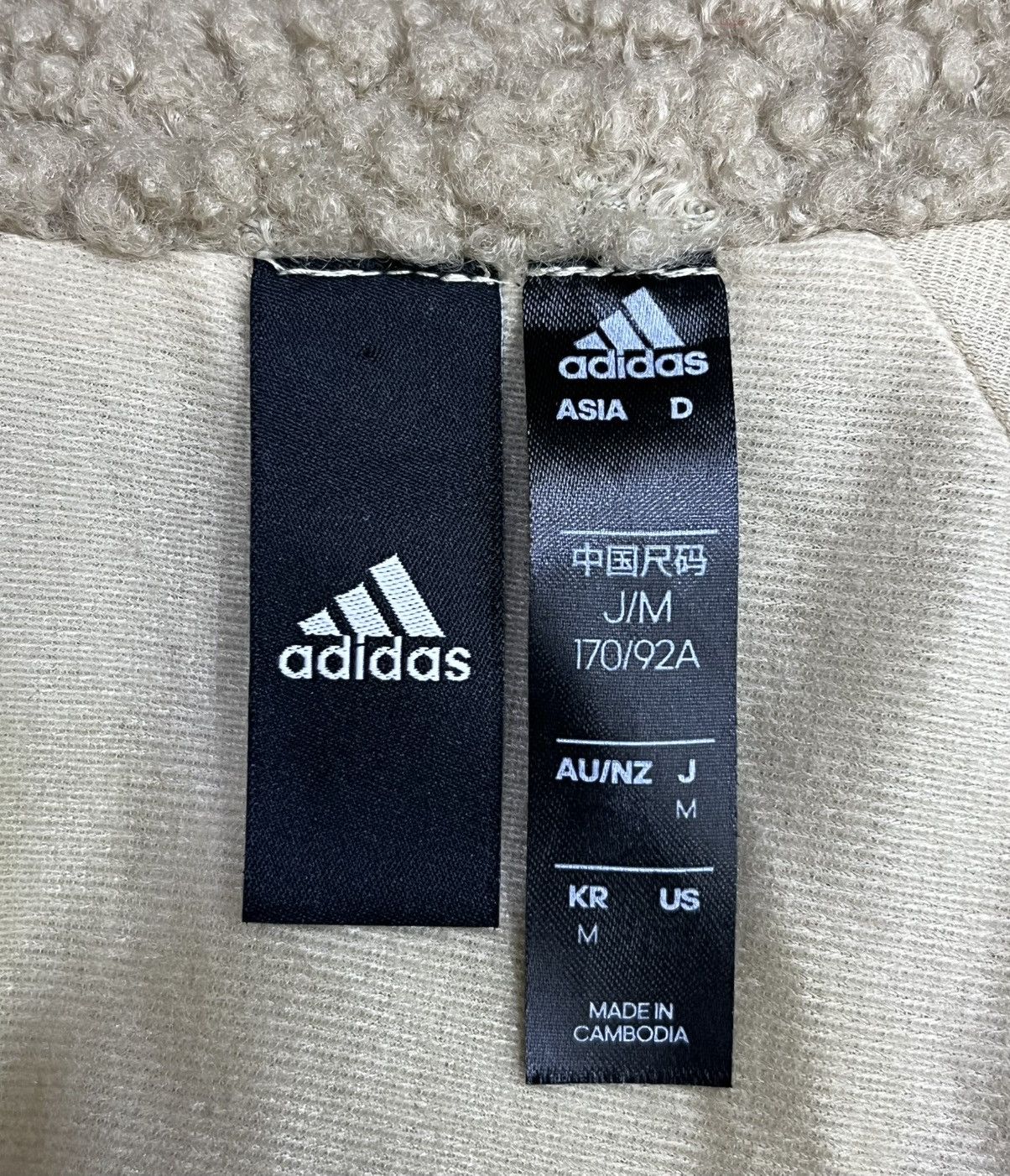 Adidas Adidas MHS BOA Faux Sherpa Fleece Jacket Beige Archive Size US M / EU 48-50 / 2 - 5 Thumbnail