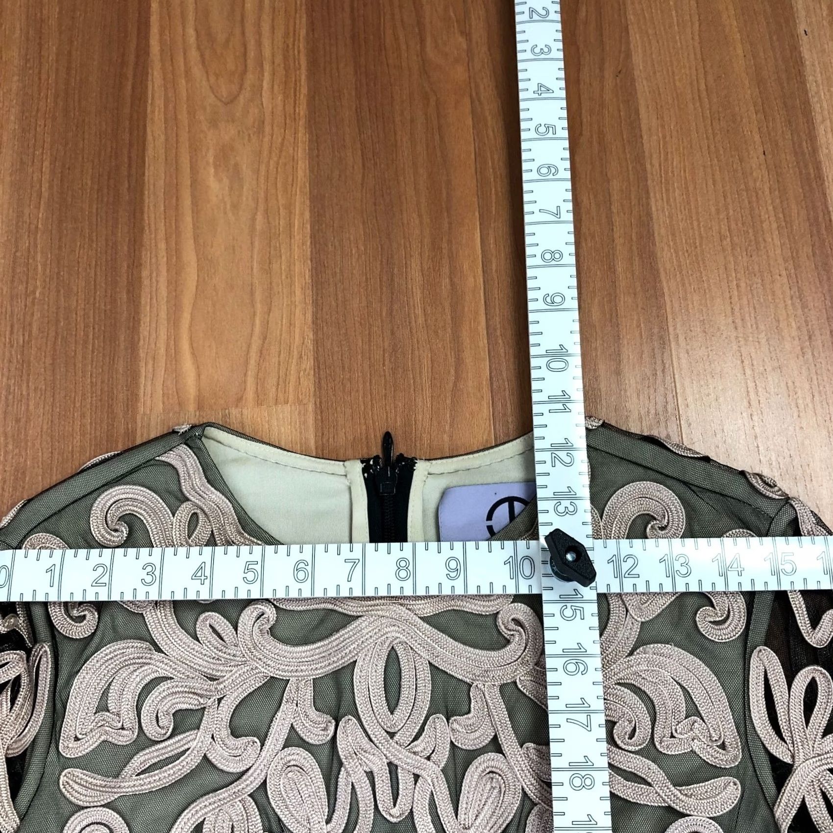 Vintage JS Collections 2 Embroidered Sheer Women's Midi Dress All Over Print Mauve Size XS / US 0-2 / IT 36-38 - 7 Thumbnail