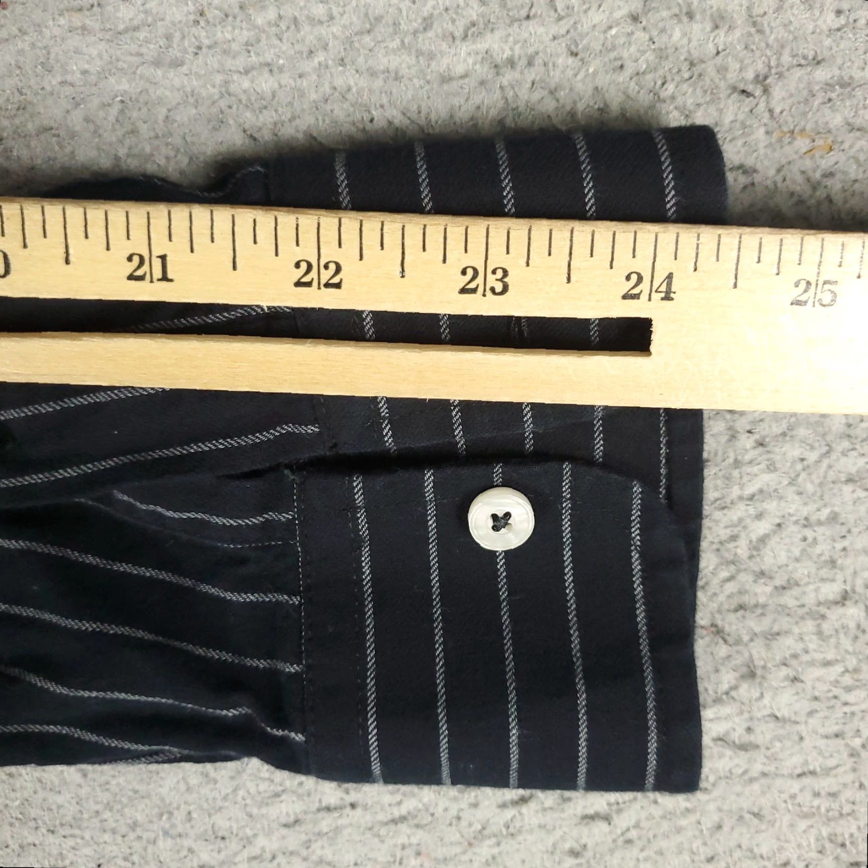 UNTUCKit UNTUCKit Mens Shirt Black Striped Slim Fit Flannel Button Up Long Sleeve Modern Classic Button-Up Size US M / EU 48-50 / 2 - 6 Thumbnail