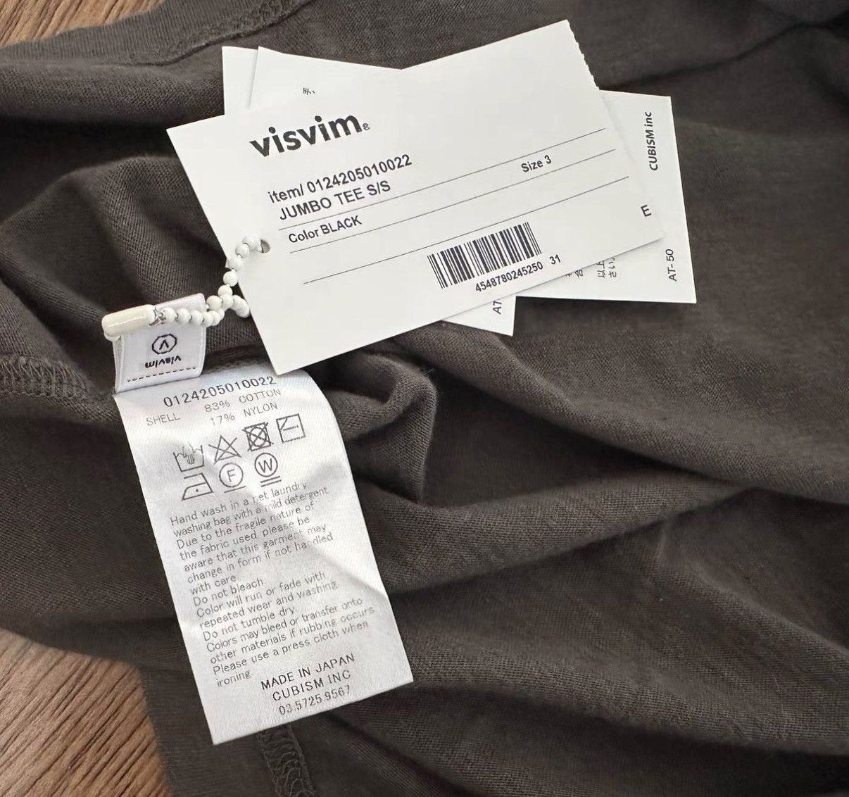 Visvim VISVIM 24AW JUMBO TEE (S/S) Short-Sleeve T-Shirt Size US M / EU 48-50 / 2 - 3 Thumbnail