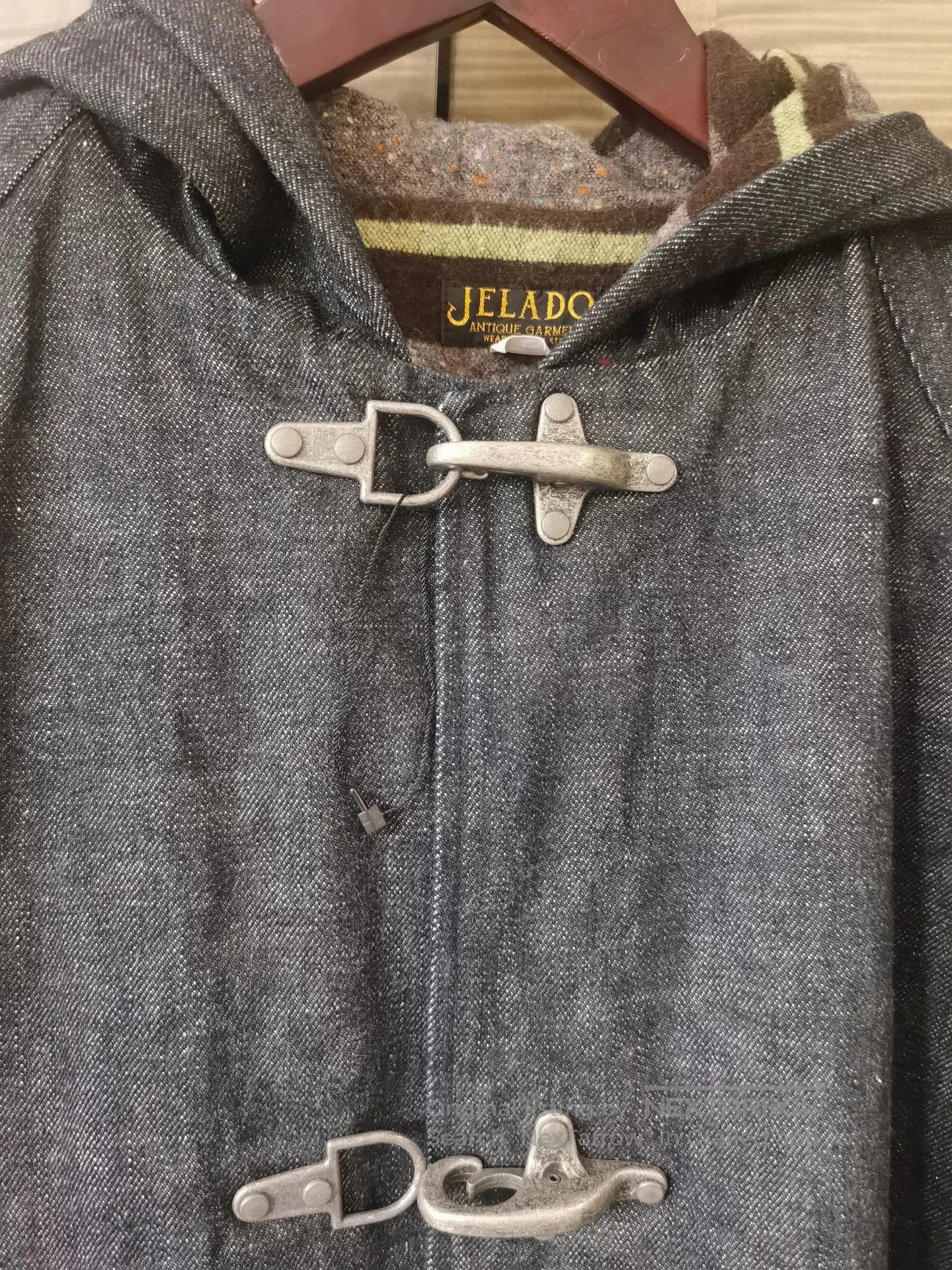 Jelado Jelado Long Denim Hooded Coat. Size US L / EU 52-54 / 3 - 7 Thumbnail