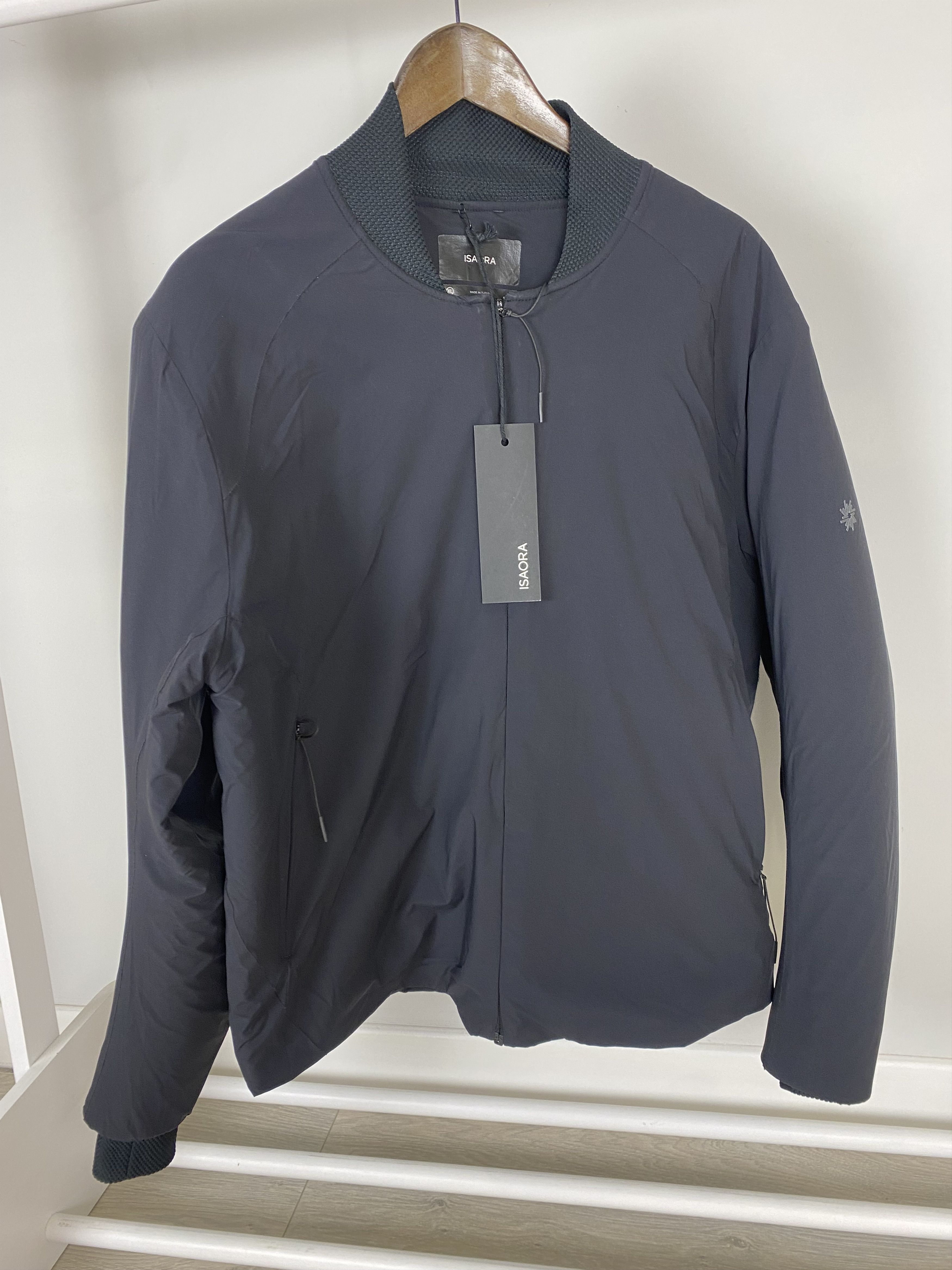 Image of Errolson Hugh x Goretex Isaora Stretch Bomber in Navy Blue, Men's (Size XL)