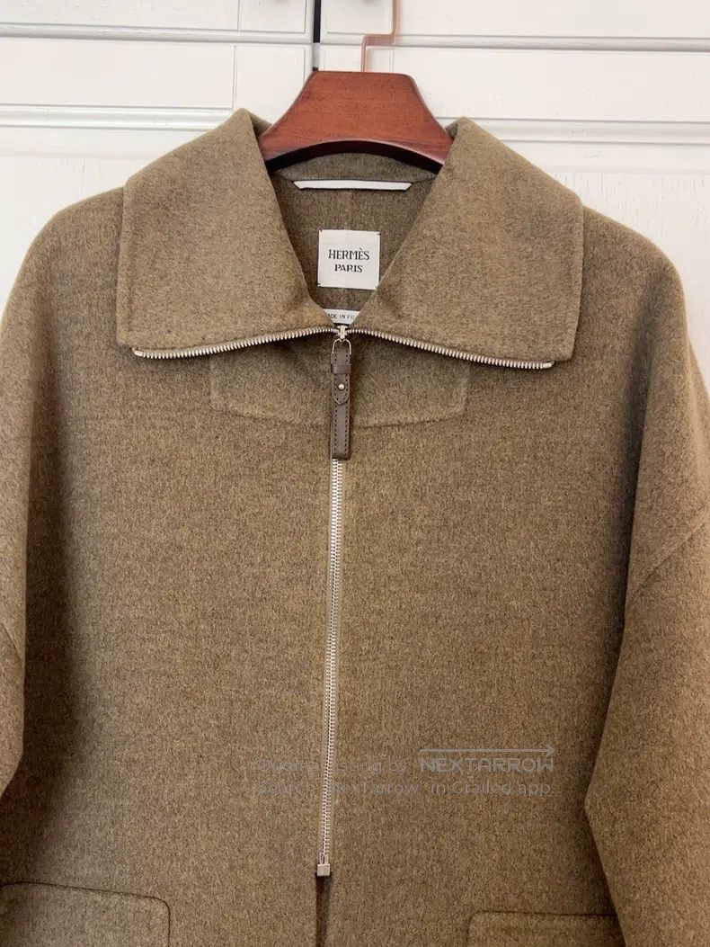 Hermes Hermes Goat Cashmere Coat Size XXS / US 00 / IT 34 - 2 Thumbnail