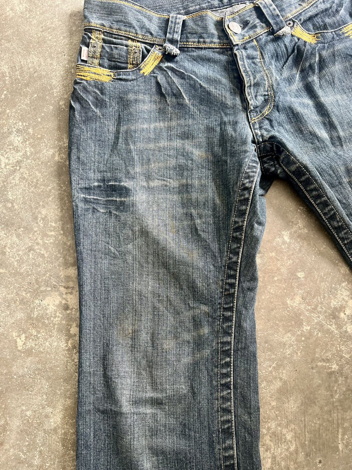 291295=Homme Vintage 291295 Homme Dyed Washed Flare Jeans Size US 34 / EU 50 - 6 Thumbnail