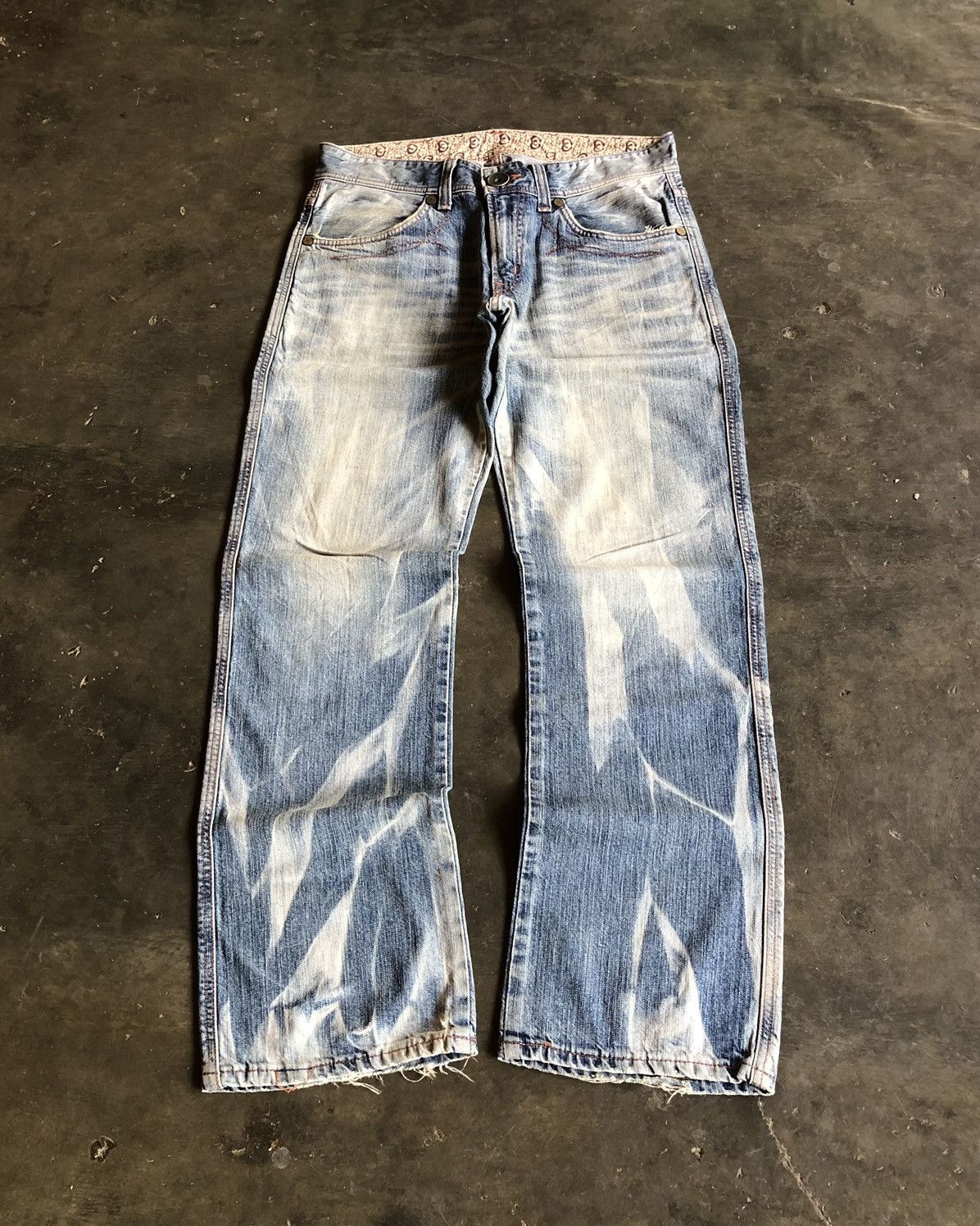Vtg Edwin 503 Blue Trip Fade Jeans