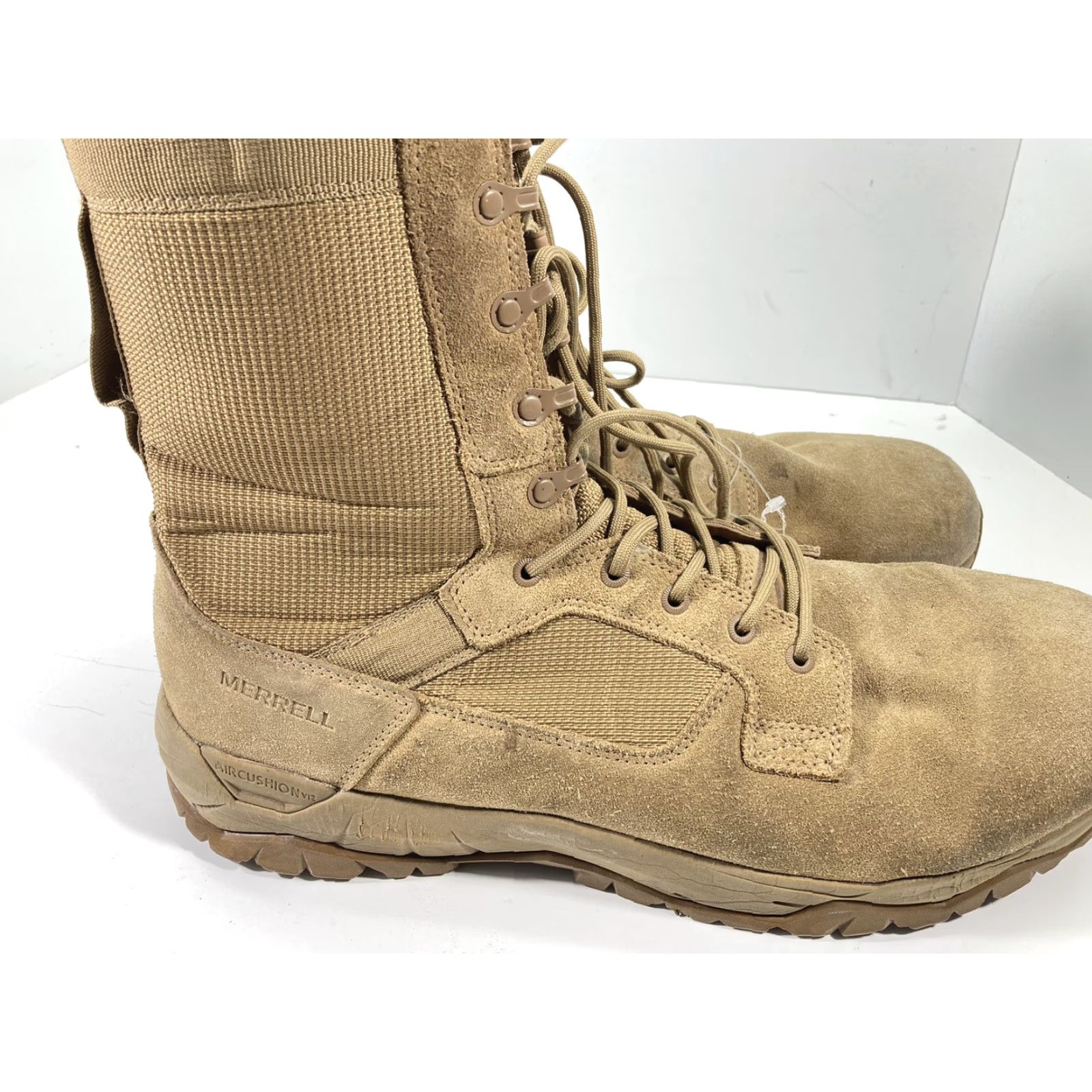 Merrell Merrell Tactical Boots Men 15 Wide Coyote Brown Suede J099375W Military Desert Boots Mens Wide Suede Desert Brown Size US 15 / EU 48 - 6 Thumbnail