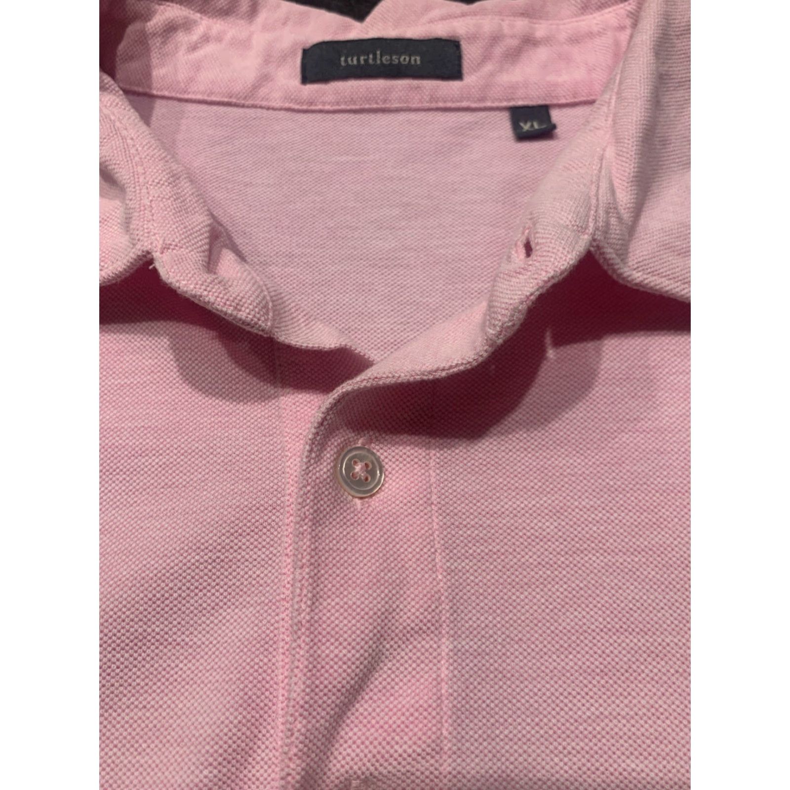 Vintage VINTAGE Turtleson Polo Shirt Men XL Pink Golf Casual Short Sleeve Knit 100% Cotton Embroidered Logo Size US XL / EU 56 / 4 - 4 Thumbnail