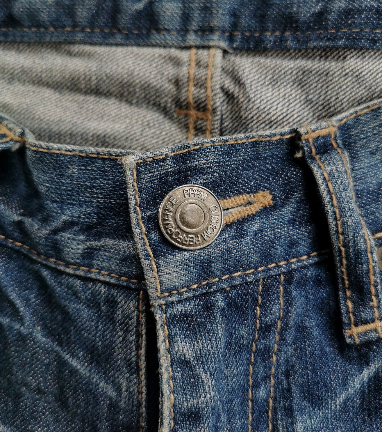 PPFM Thrashed PPFM Boro Distressed Denim Jeans Size US 31 - 7 Thumbnail