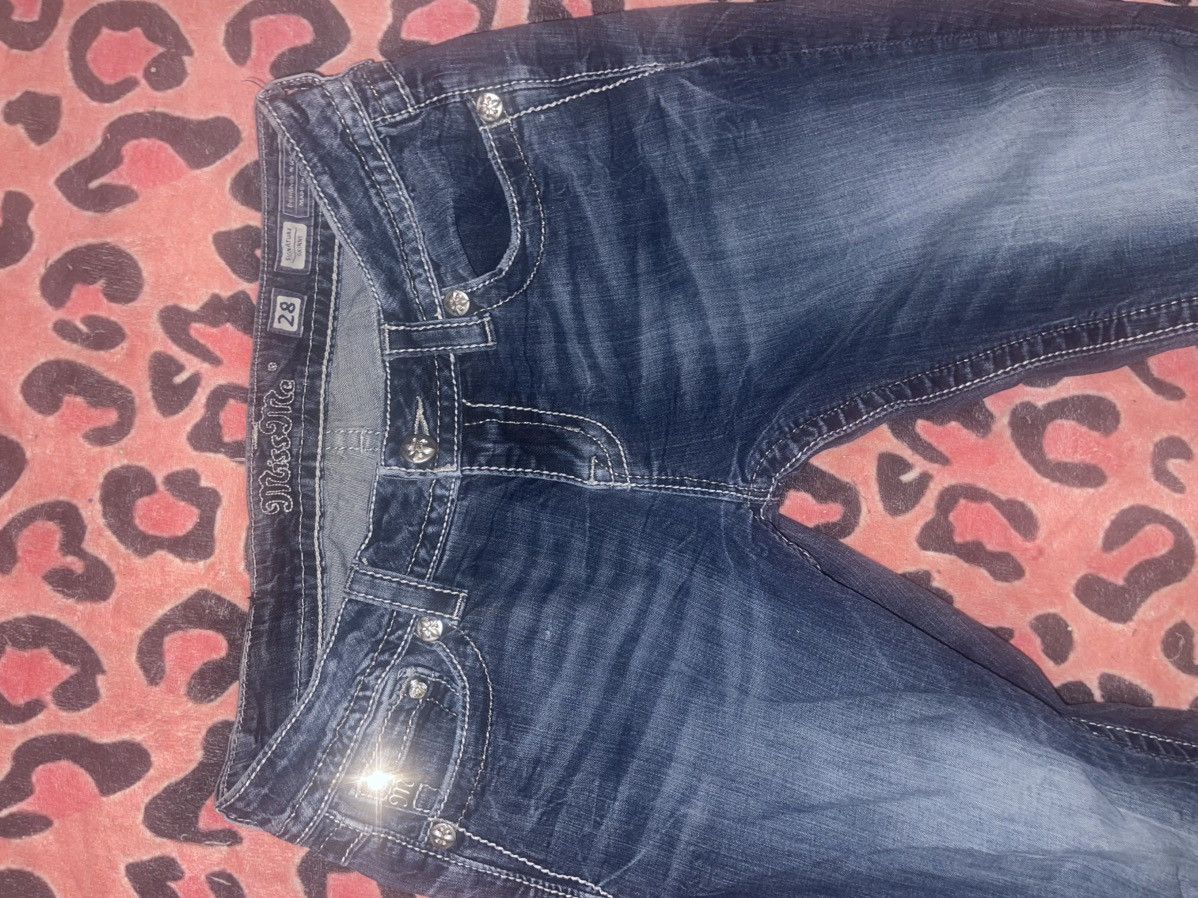 Miss Me Miss Me blue jeans with silver accents Size 28" / US 6 / IT 42 - 5 Thumbnail
