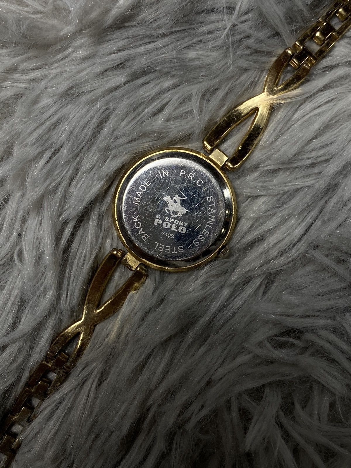 Japanese Brand × Jewelry × Vintage G Sport Polo Gold-Tone Watch with Crystal Accents Size ONE SIZE - 14 Thumbnail