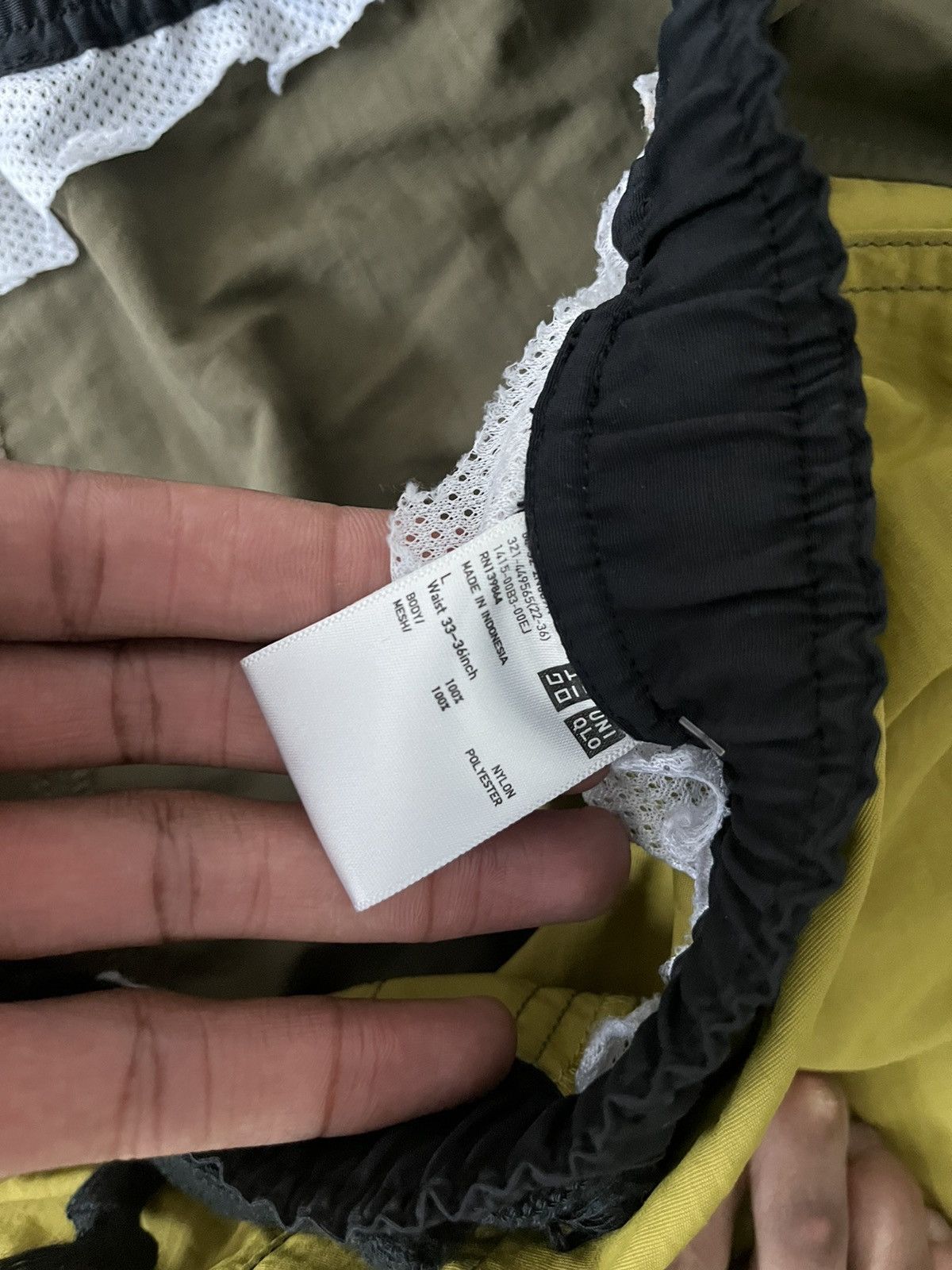 Marni × Uniqlo Marni x Uniqlo Green Colorblock Nylon Shorts Size US 34 / EU 50 - 4 Thumbnail