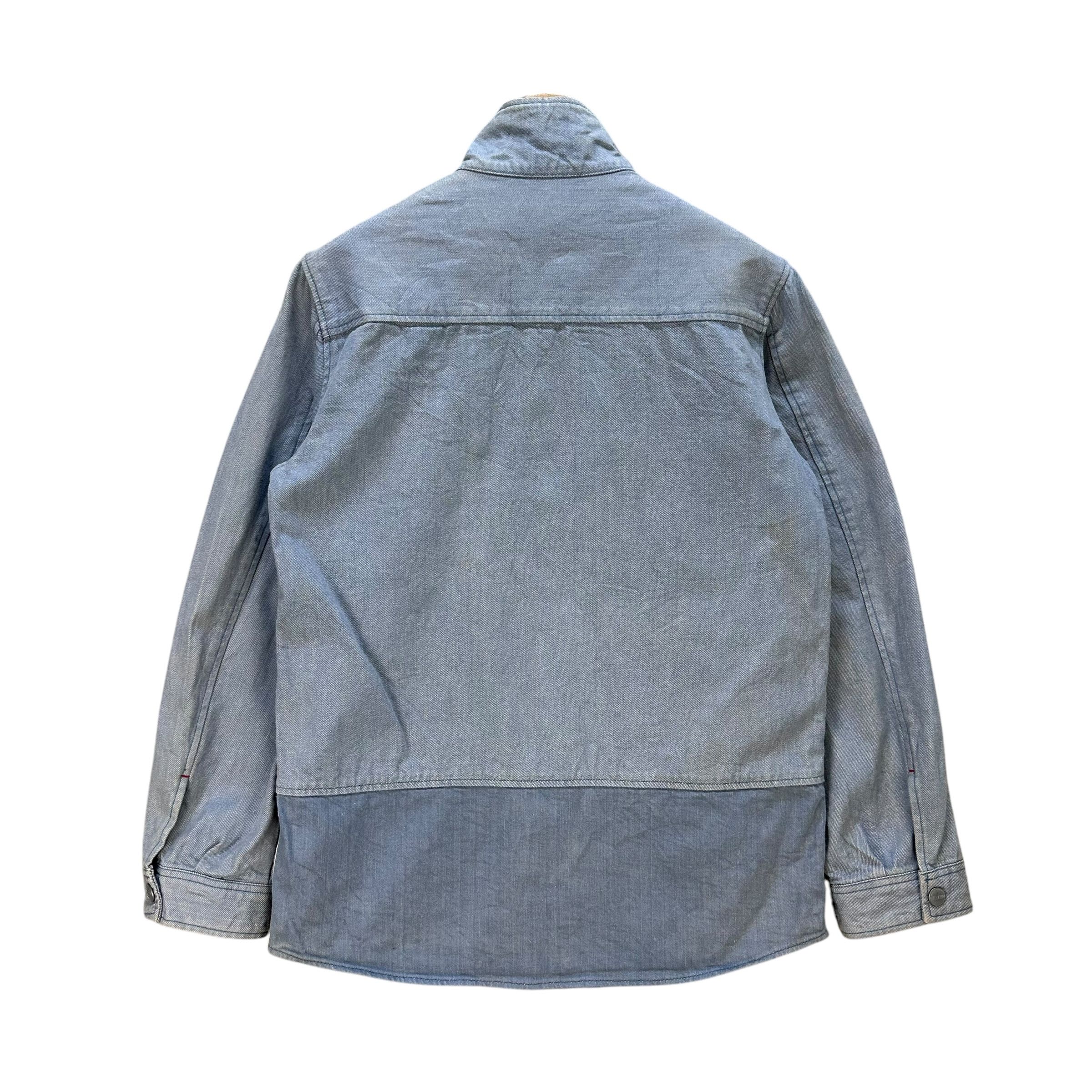 Marithe + Francois Girbaud Vintage MFG Stand Collar Selvedge Denim Jacket #A80-1918 Size US M / EU 48-50 / 2 - 12 Thumbnail