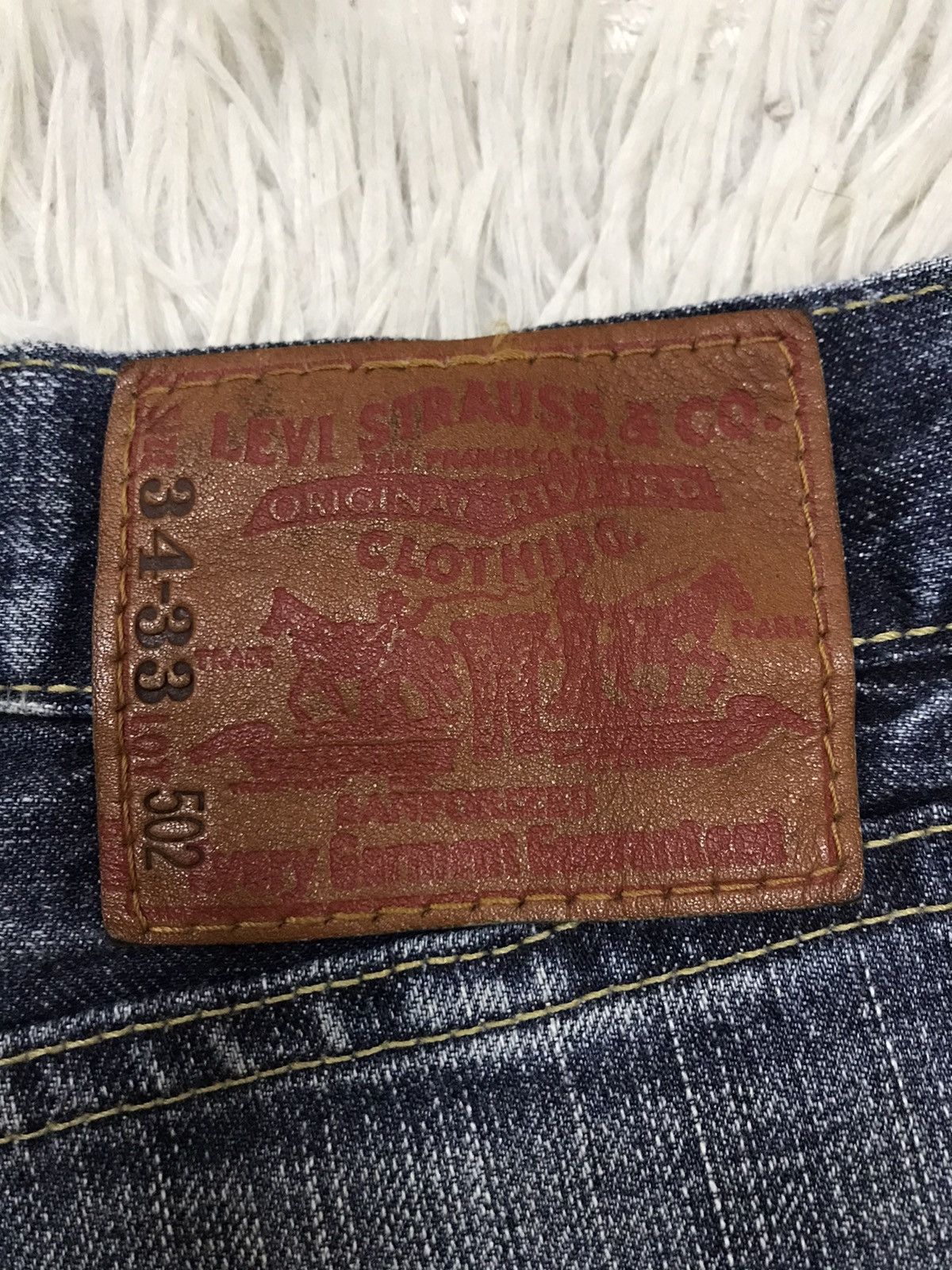 Levi's Vintage Levis 502 Distressed Design Denim Jeans Size US 32 / EU 48 - 10 Thumbnail