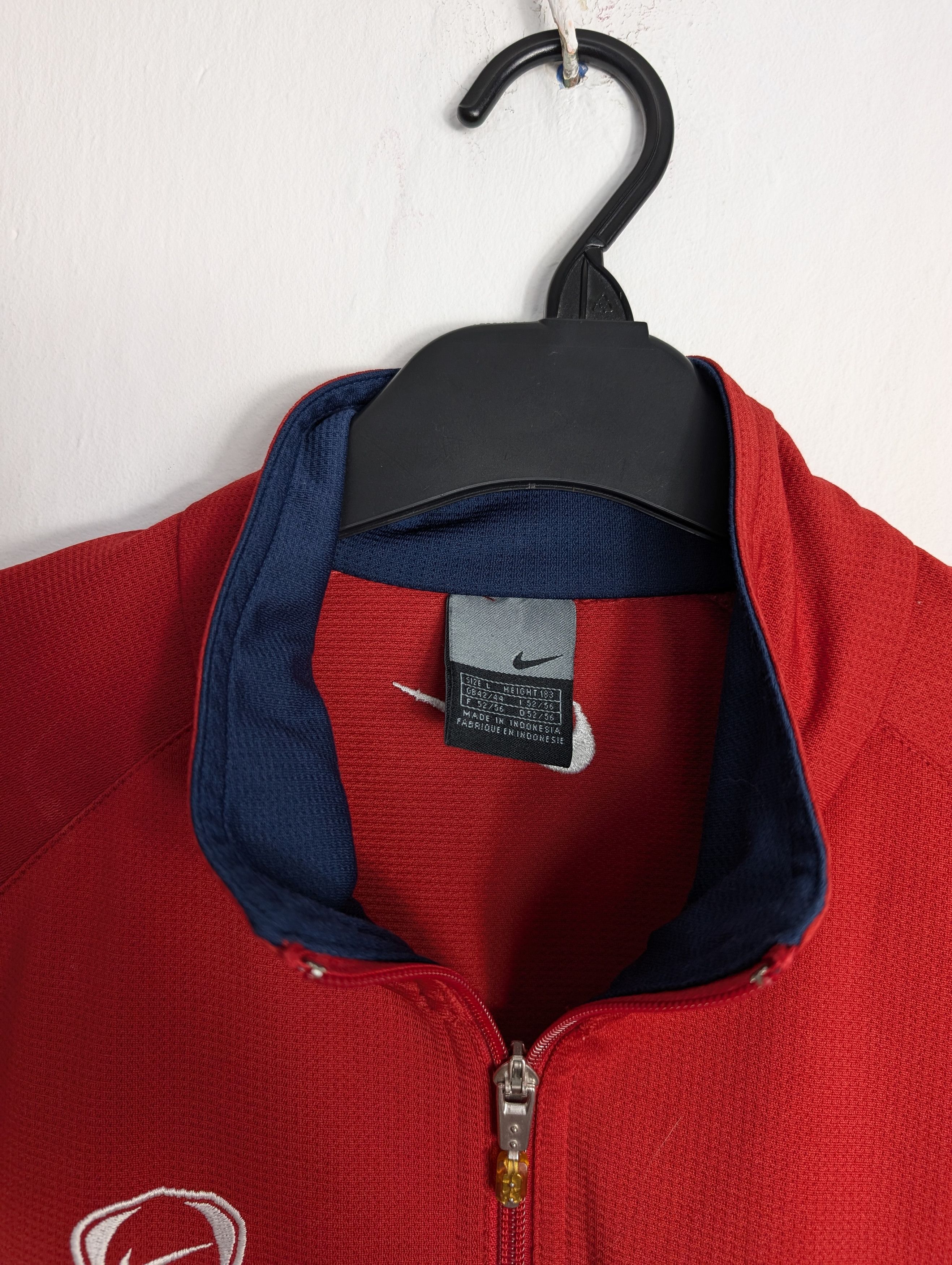 Nike Nike Vintage Track Jacket Red Navy Retro Y2K Streetwear Boxy Size US L / EU 52-54 / 3 - 4 Thumbnail