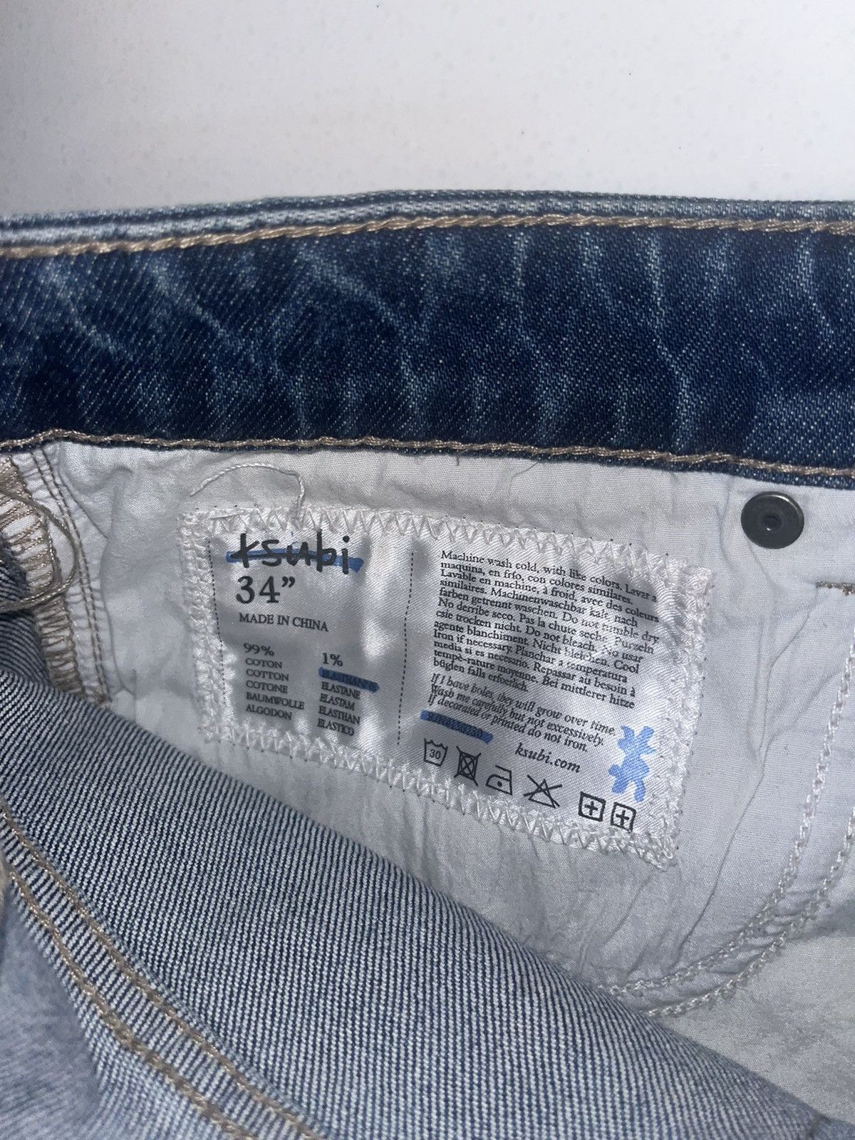Ksubi Ksubi Chitch Odyssey Denim Men's Distressed Jeans Size 34 Size US 34 / EU 50 - 10 Thumbnail