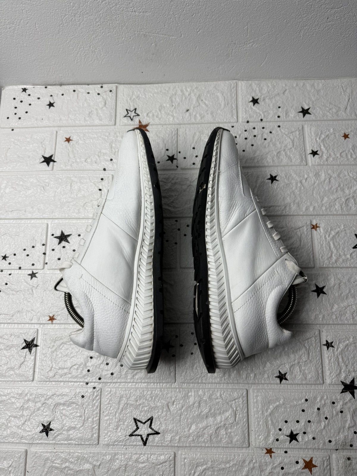 Emporio Armani Emporio Armani Men US9 UK8 EUR42 Sneakers White Leather Size US 9 / EU 42 - 10 Thumbnail