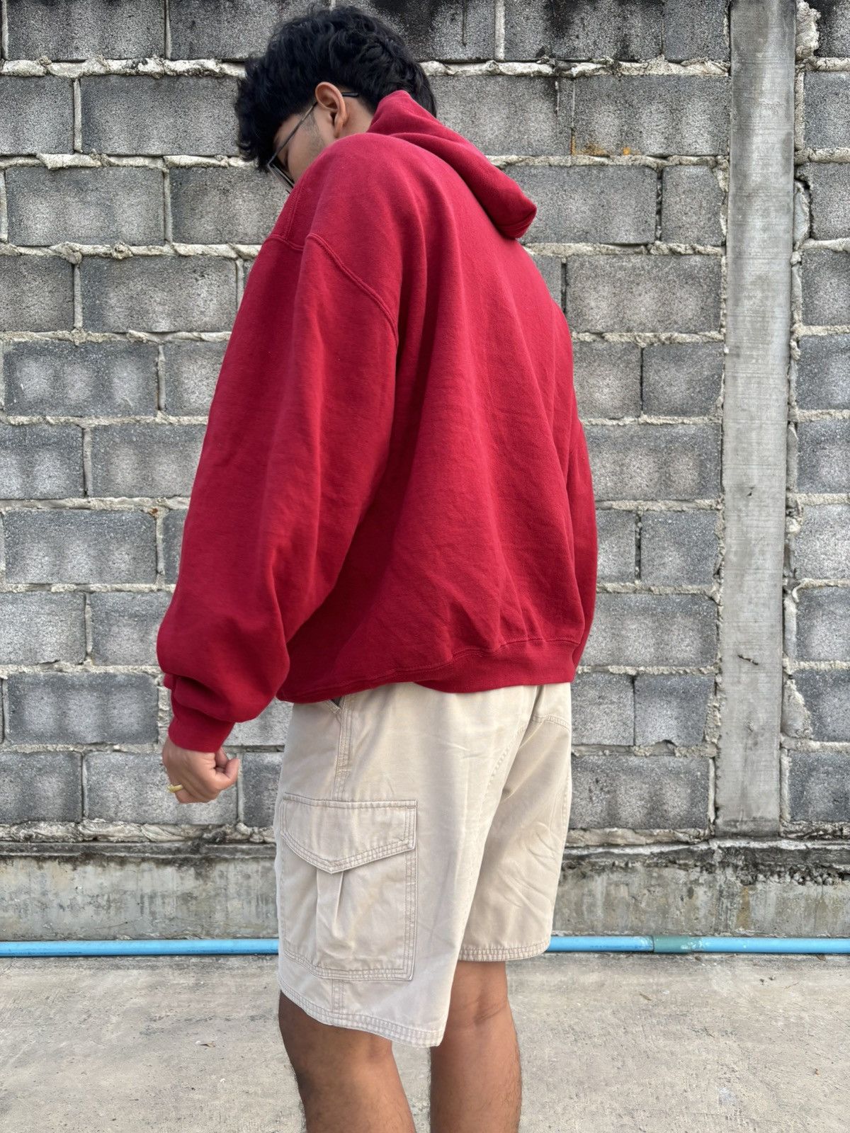Russell Athletic Boxy 🎁 Russell Athletic Hoodie Red Size US XL / EU 56 / 4 - 8 Thumbnail