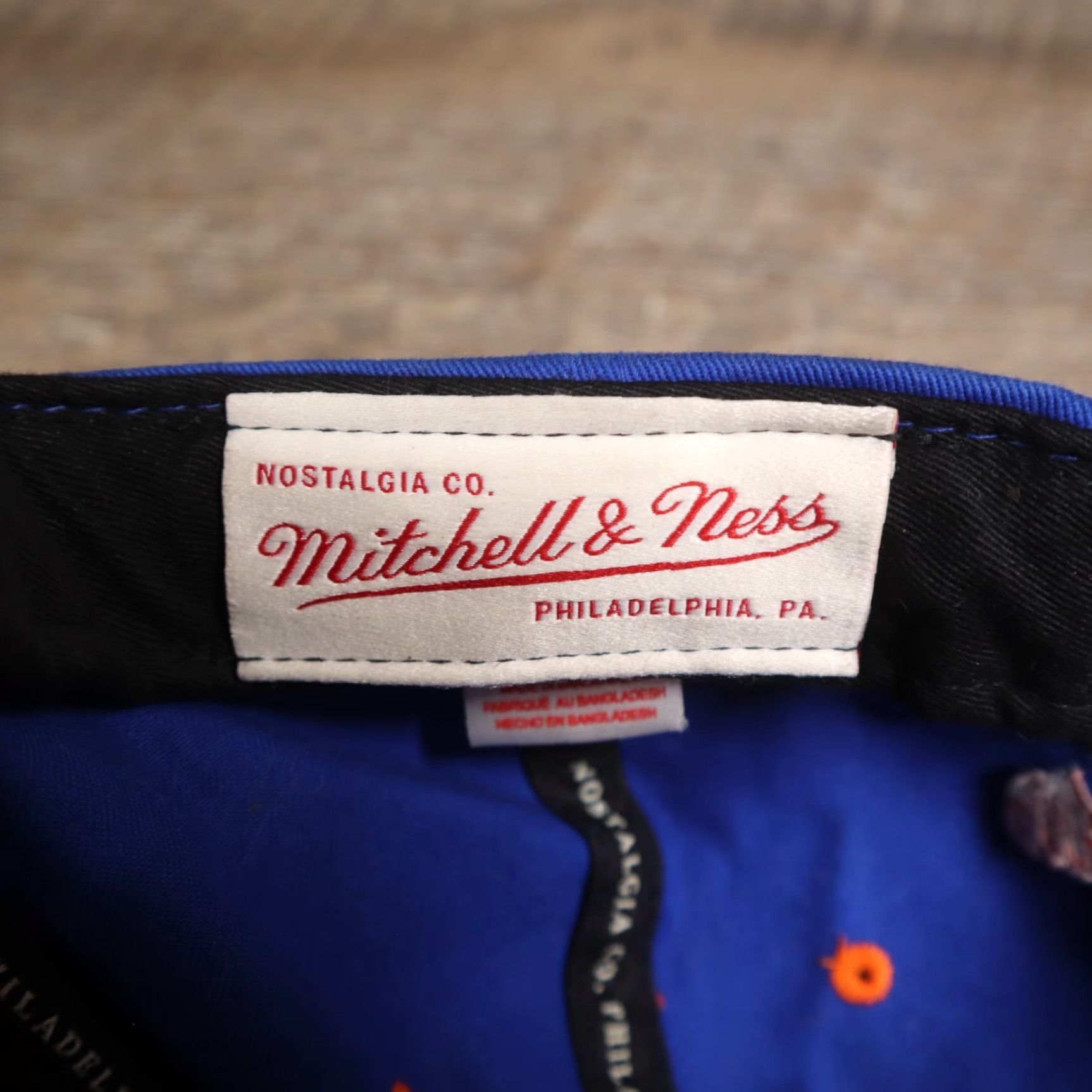 Mitchell & Ness Mitch And Ness Hat Snapback Blue Adult One Size Adjustable Cap Size ONE SIZE - 7 Thumbnail