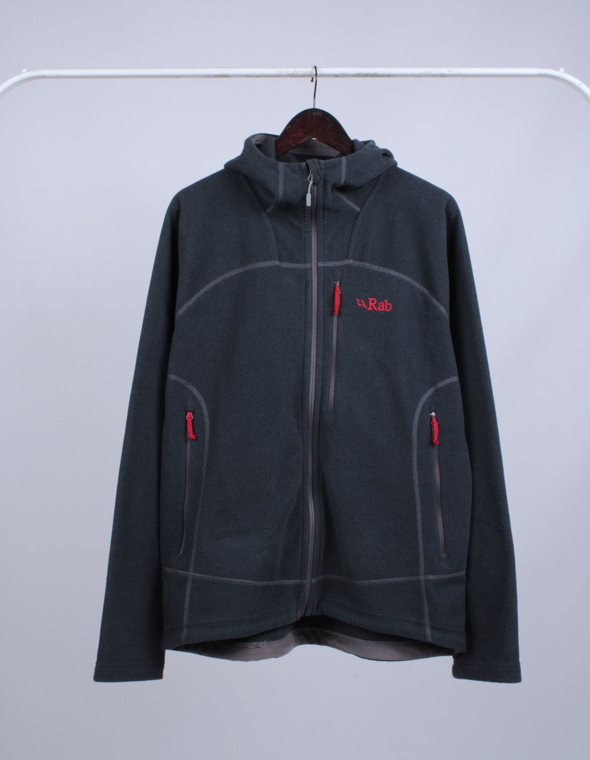 Rab RAB Novak Fleece Pockets Full Zip Dark Gray Hoodie Size US XL / EU 56 / 4 - 2 Thumbnail