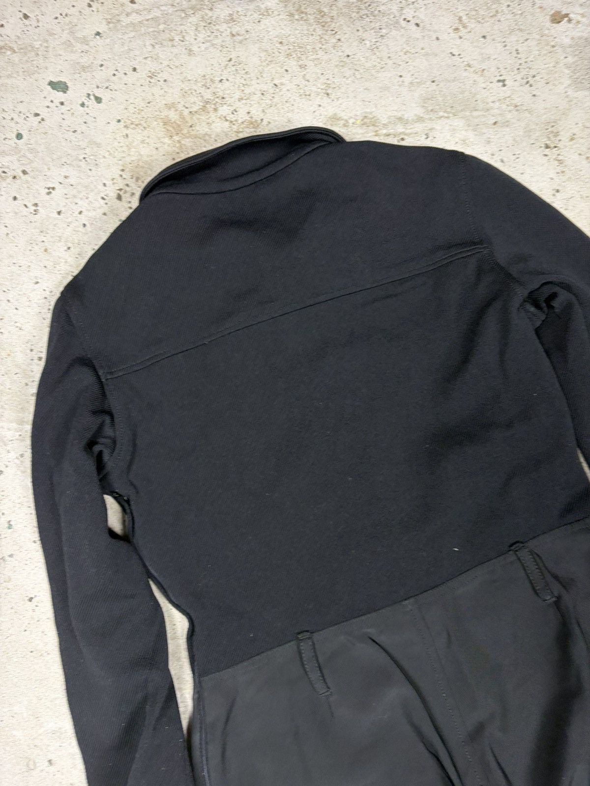 Prada Vintage Prada Nylon Black & Grey Jumpsuit Baggy Pants Size 32" / US 10 / IT 46 - 16 Thumbnail