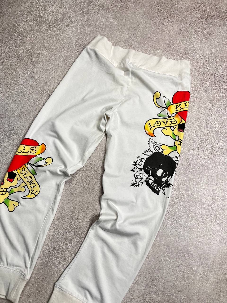 Ed Hardy × Vintage Vintage Ed Hardy Y2K Wmns Trackpants S Size 26" / US 2 / IT 38 - 4 Thumbnail