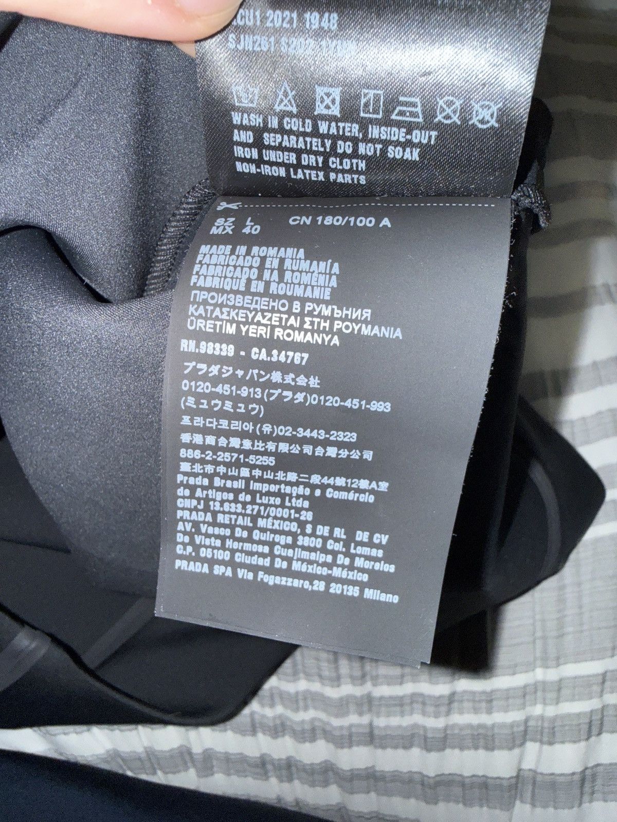 Prada Prada Crewneck Technical Jersey Sweatshirt Size US L / EU 52-54 / 3 - 8 Thumbnail